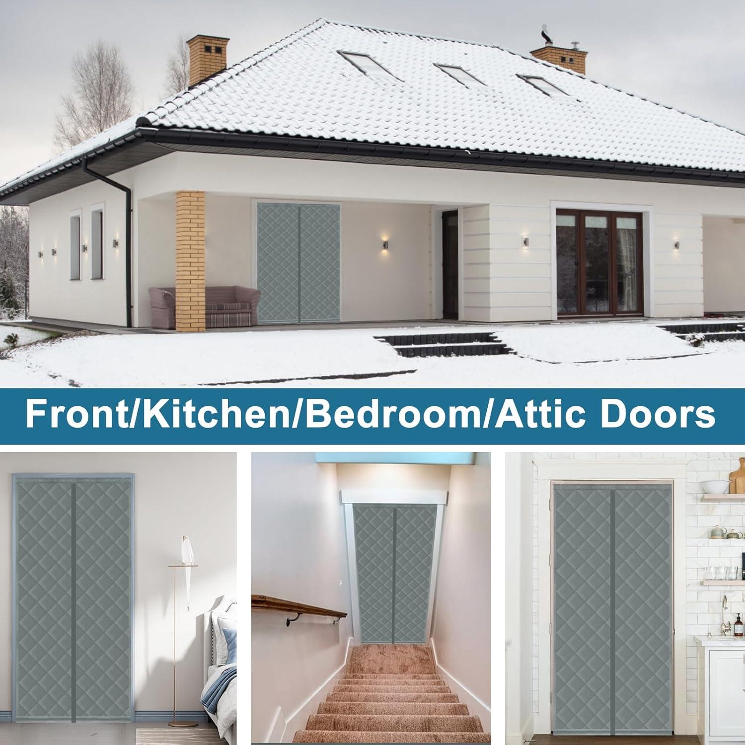 Cortina Térmica Aislada Magnética Augblinds 183x203 cm Gris