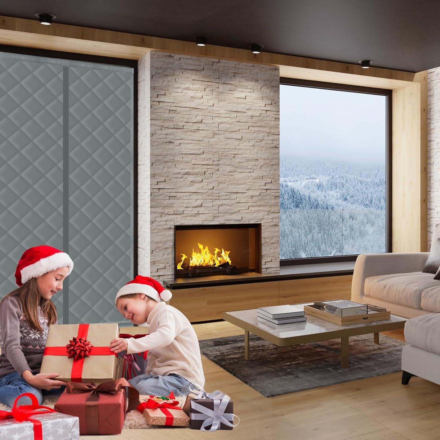 Cortina Térmica Aislada Magnética Augblinds 183x203 cm Gris