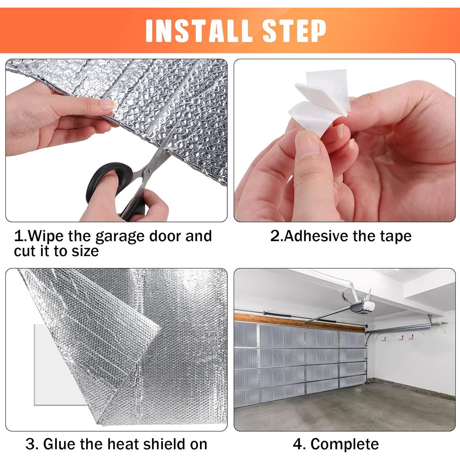 Kit de Aislamiento para Puertas de Garaje Gerrii 16 Pcs 61x137 cm