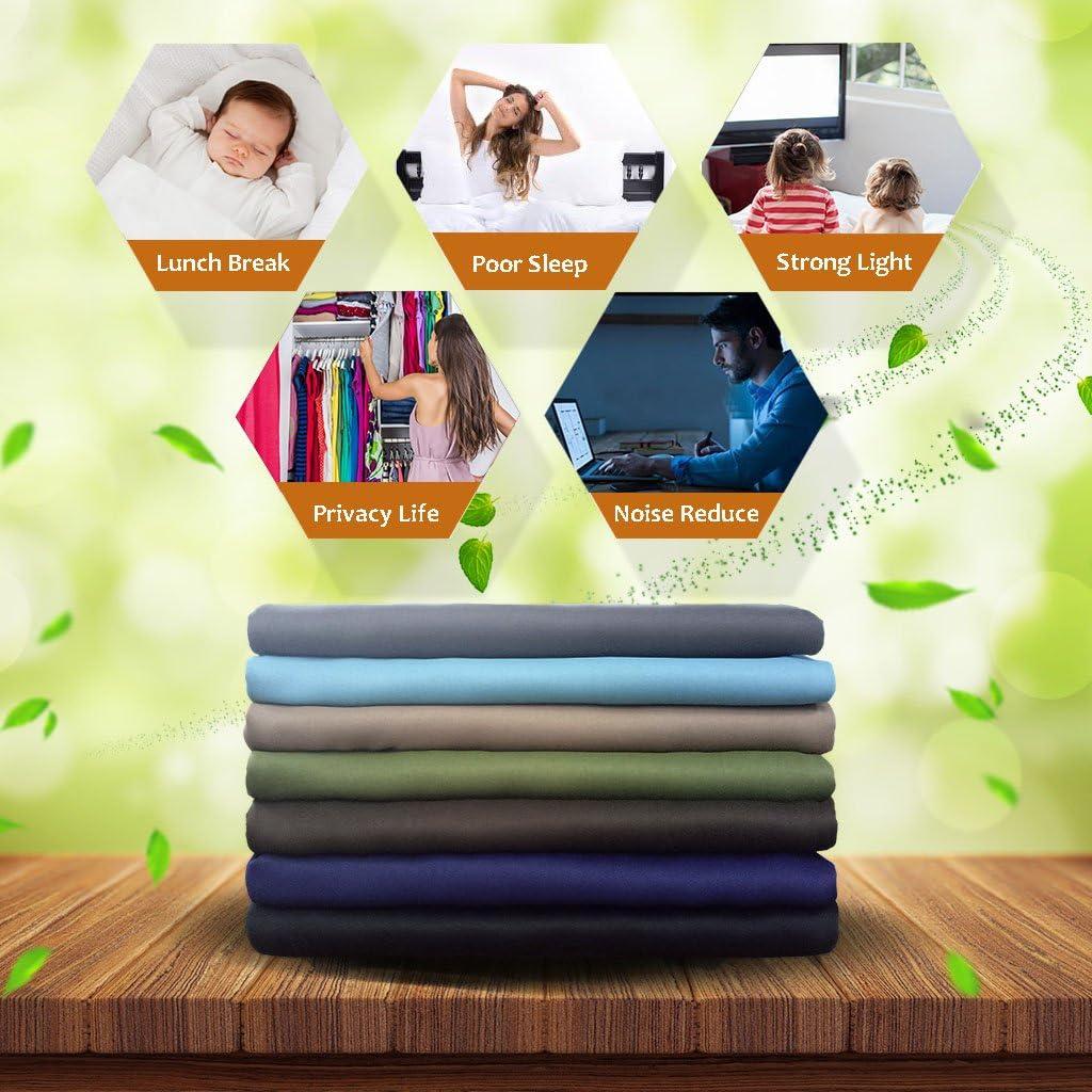 Cortina Blackout NICETOWN Gris 100x84 cm Aislante Térmico