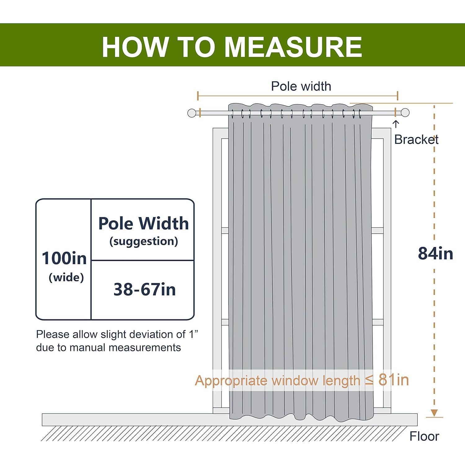 Cortina Blackout NICETOWN Gris 100x84 cm Aislante Térmico