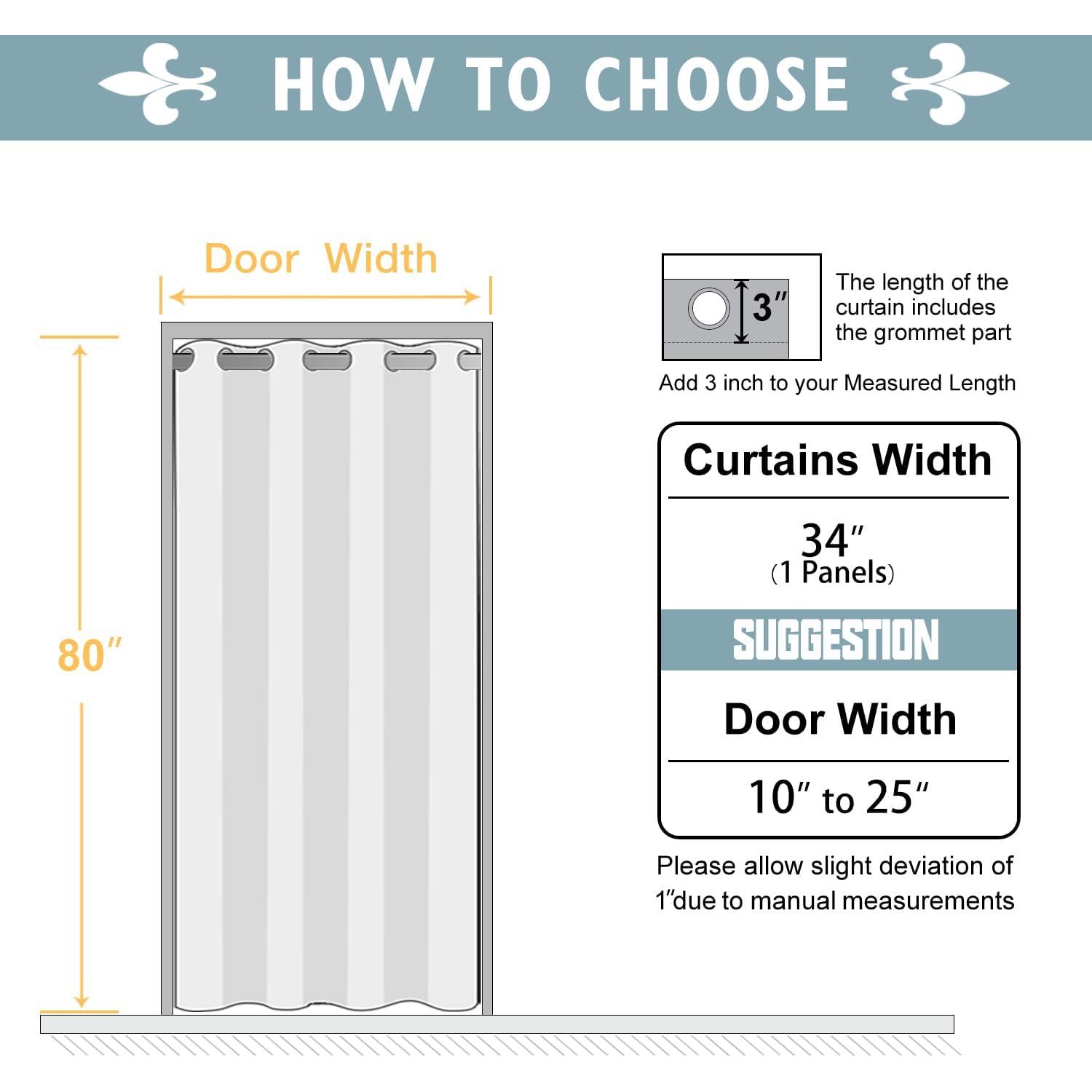 Cortina Blackout ChrisDowa 86x203 cm Gris Oscuro Aislante