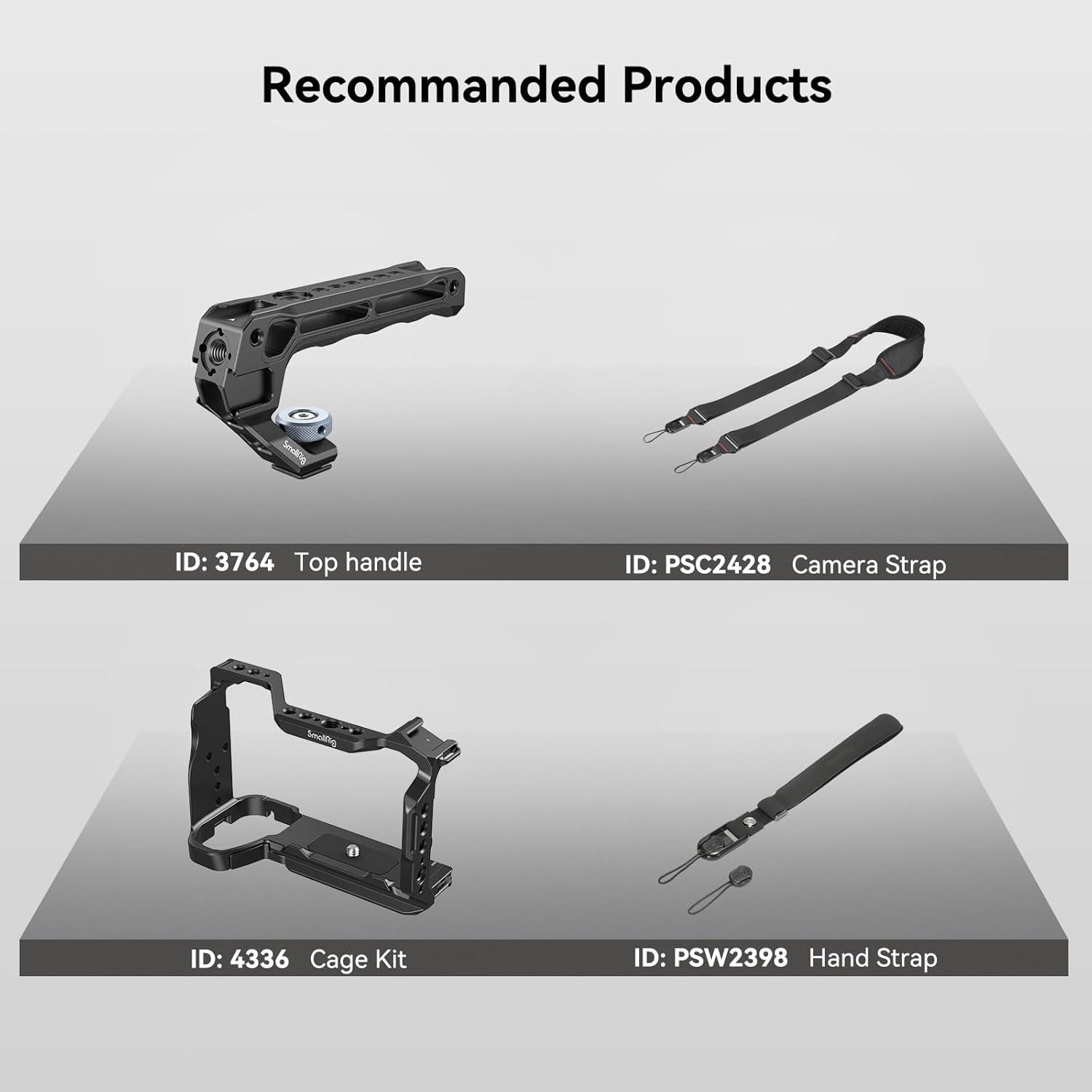 SmallRig Baseplate for Sony Alpha 6700, Bottom Mount Plate Built-in Quick Release Plate for Arca, Supporting Quick Switch Between Tripod and Stabilizer (DJI RS 2 / RSC 2 / RS 3 / RS 3 Pro) - 4338