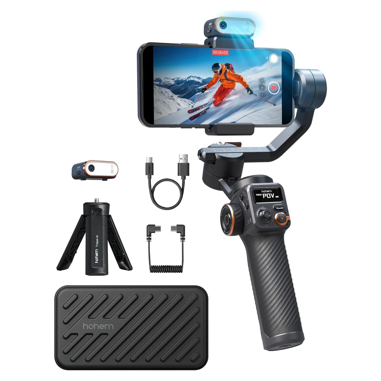 Estabilizador Gimbal Hohem iSteady M6 Kit con Rastreador AI