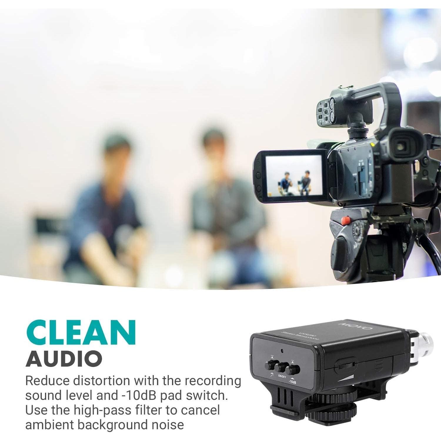 Micrófono Estéreo Movo VXR280 para Cámara DSLR - Condensador Ajustable