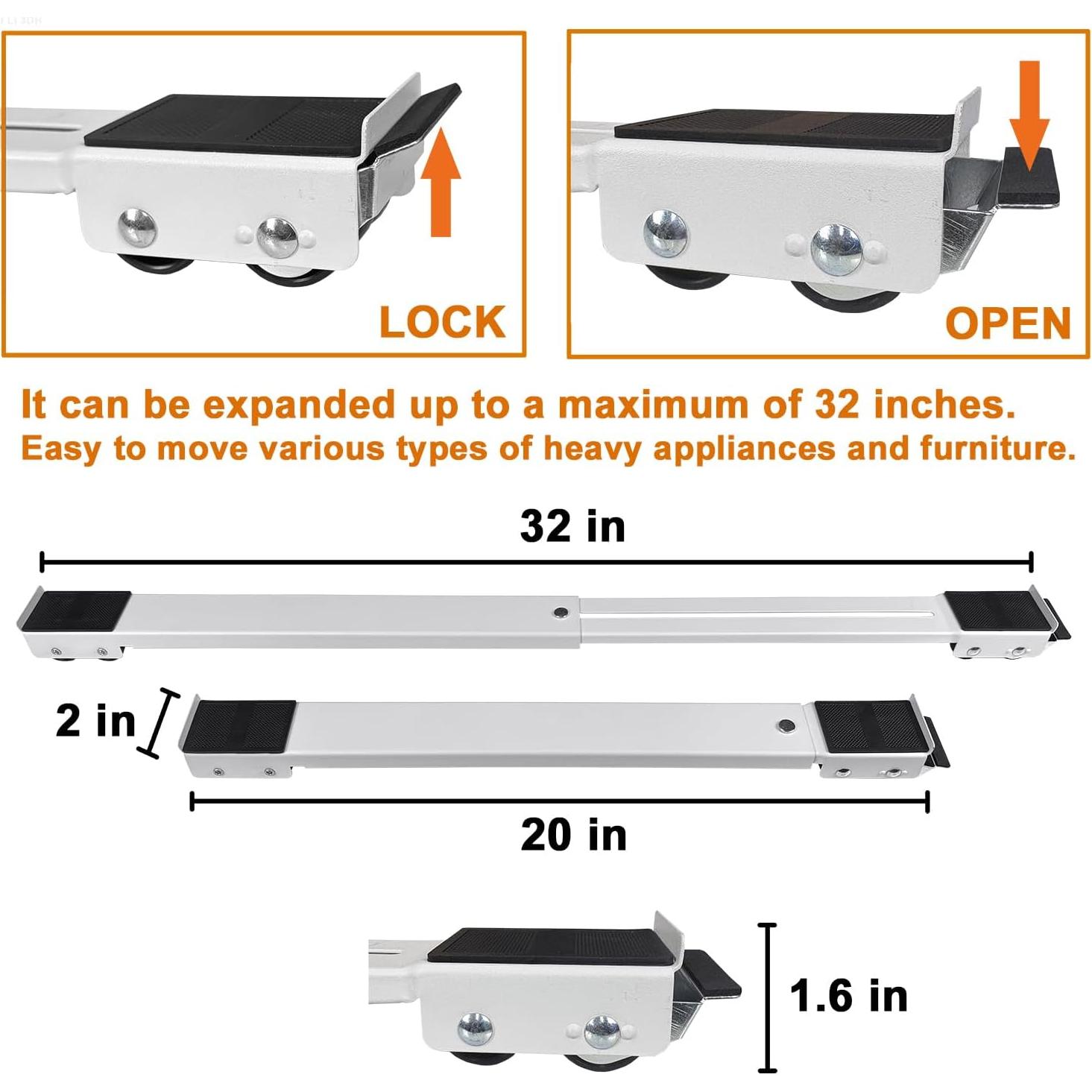 Rodillos YU LI 3DH MAX32 para electrodomésticos móviles