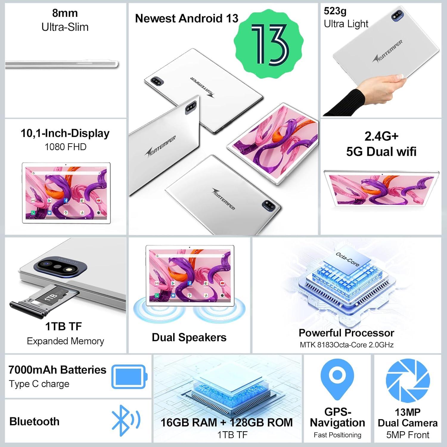 Tableta ANTEMPER D115 10.1" 16GB RAM 128GB 5G WiFi