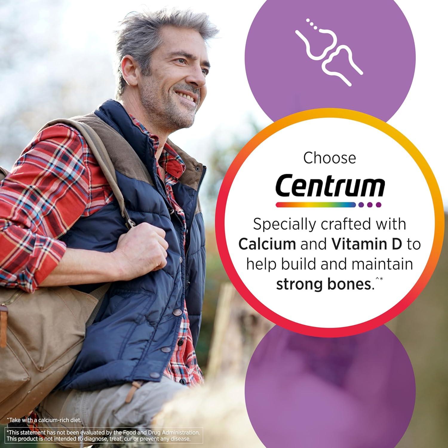 Centrum Silver Multivitamina Hombres 50+ 200 Tabletas Vitamina D3