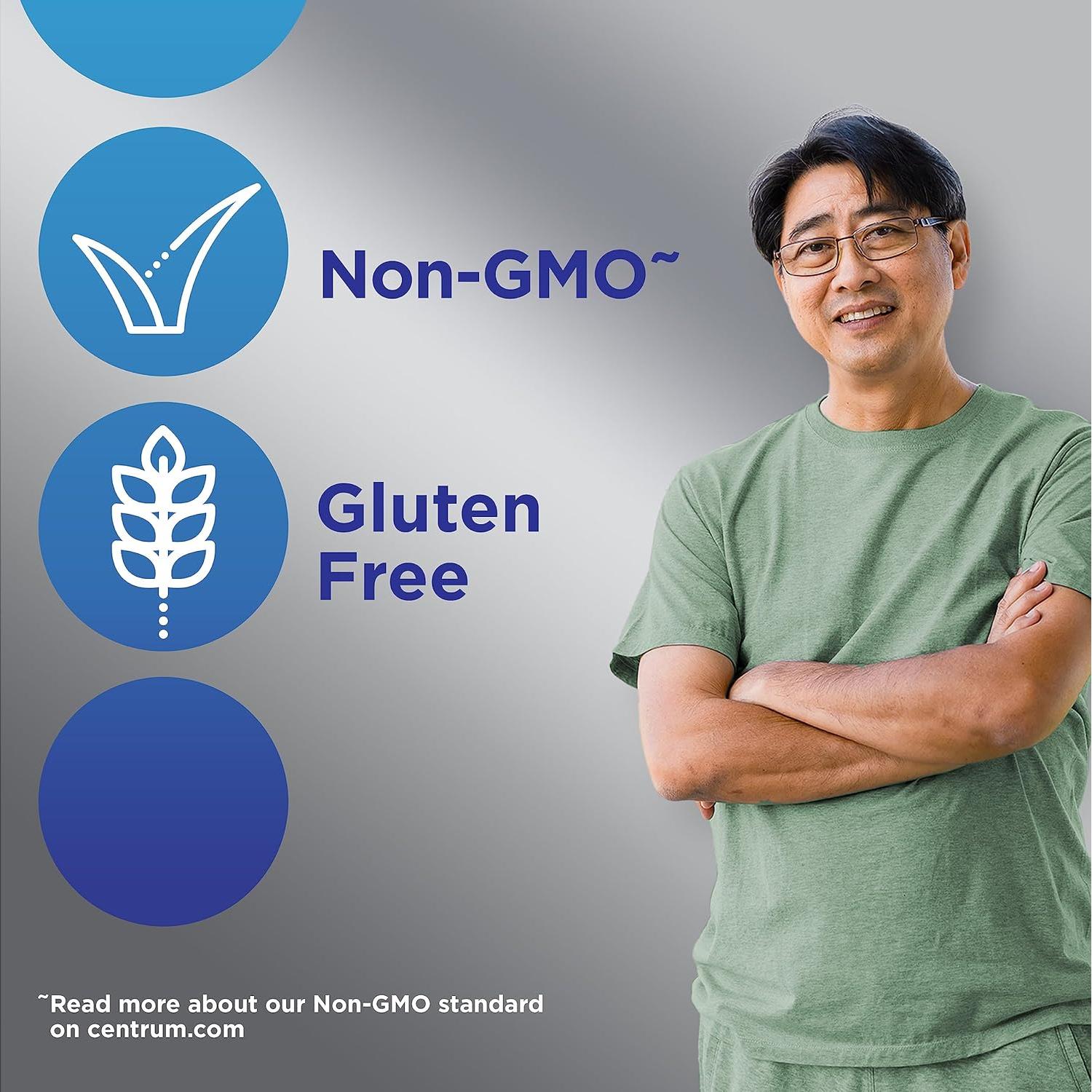 Centrum Silver Multivitamina Hombres 50+ 200 Tabletas Vitamina D3