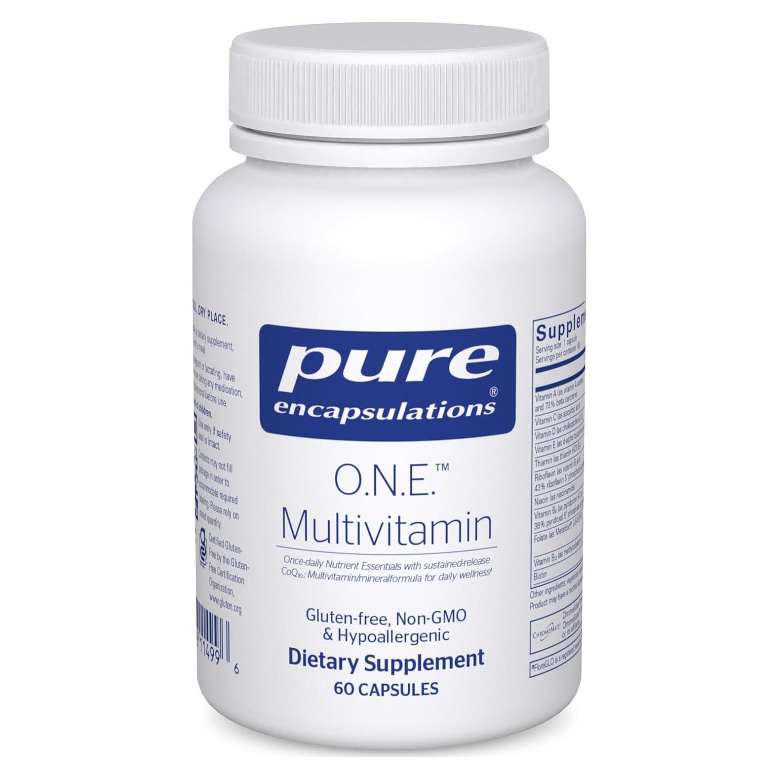 Multivitamina O.N.E. Pure Encapsulations - 60 Cápsulas