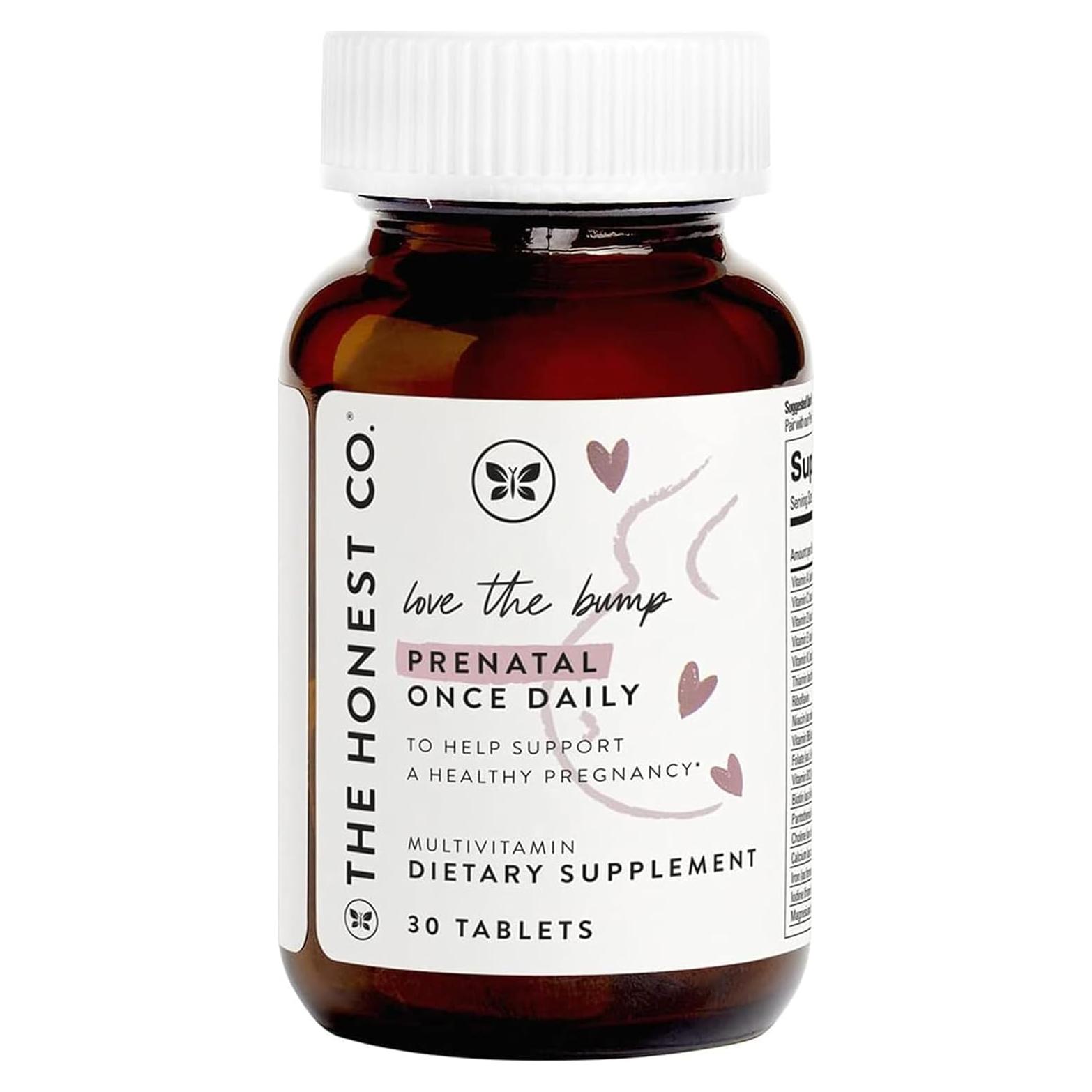 Suplemento Prenatal Amor el Bump Honest 30 Tabletas No GMO