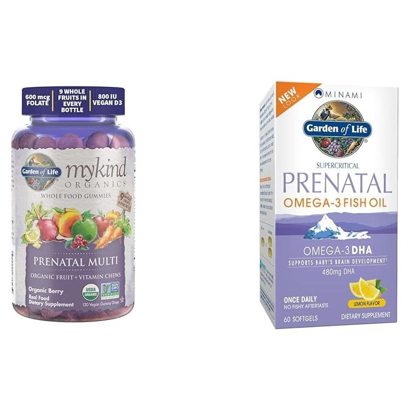 Gominolas Prenatales Orgánicas Jardín de Vida 60 Unidades