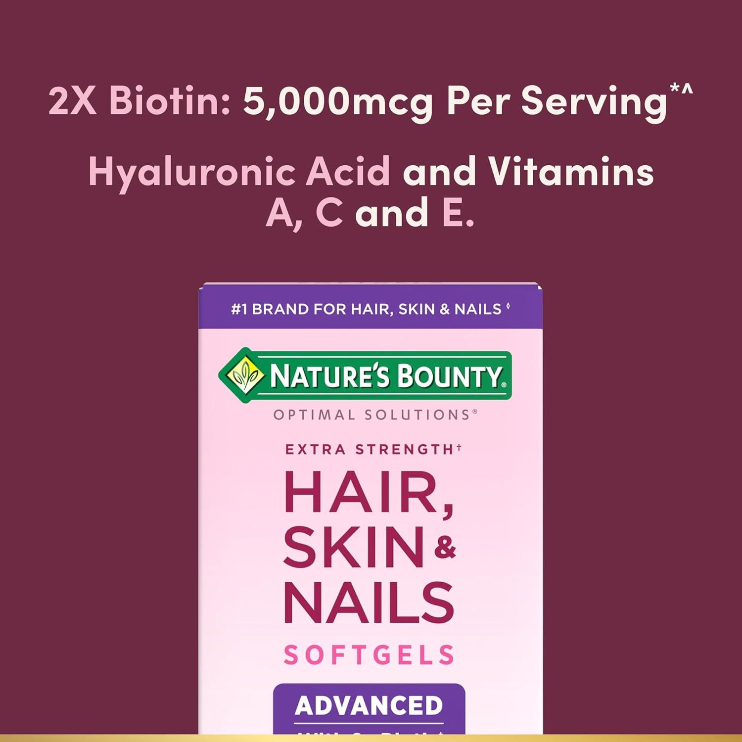 Suplemento Vitamínico Nature's Bounty 150 Geles Cabello Piel Uñas