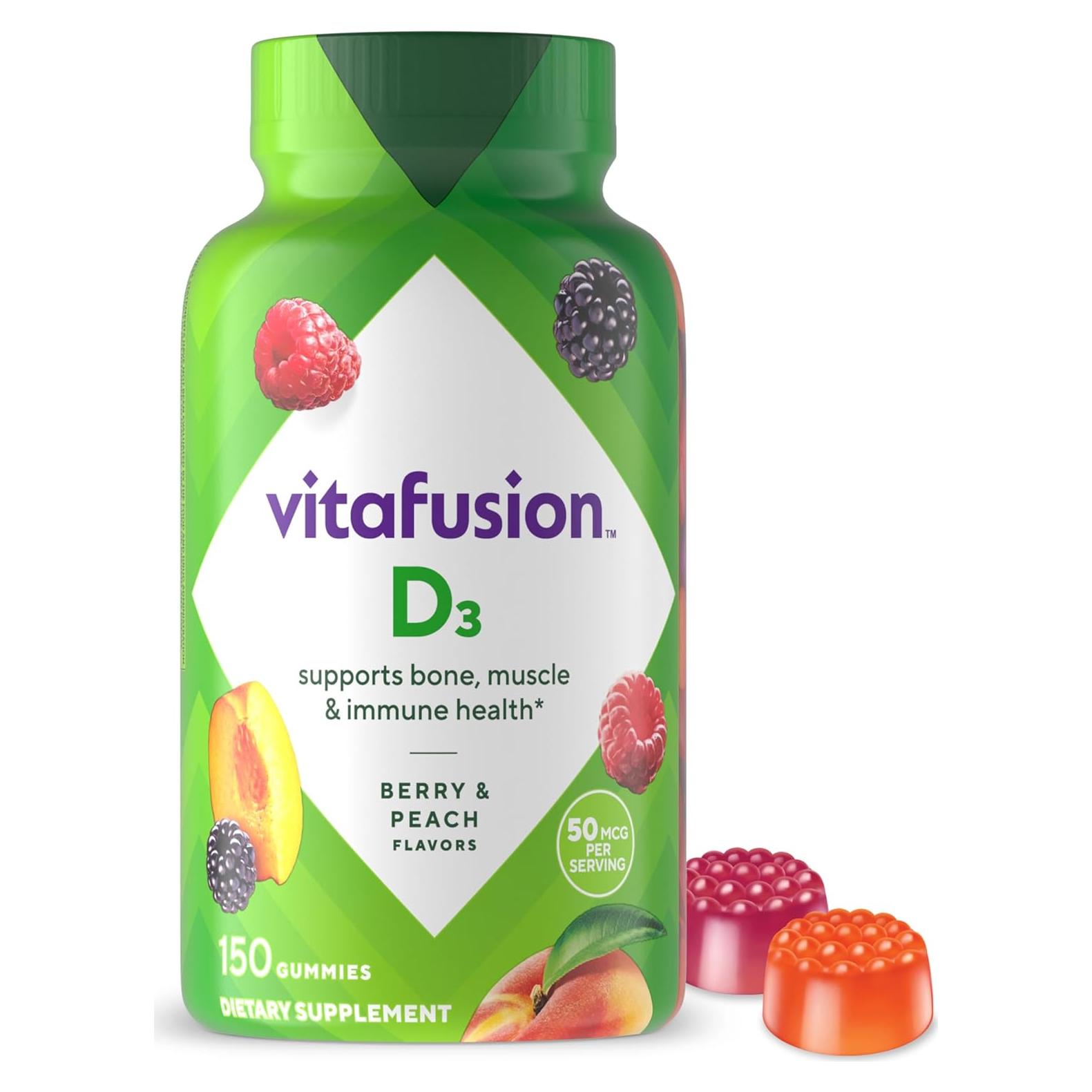 Vitafusion Vitaminas Gummy D3 150 Unidades Sabor Frutas