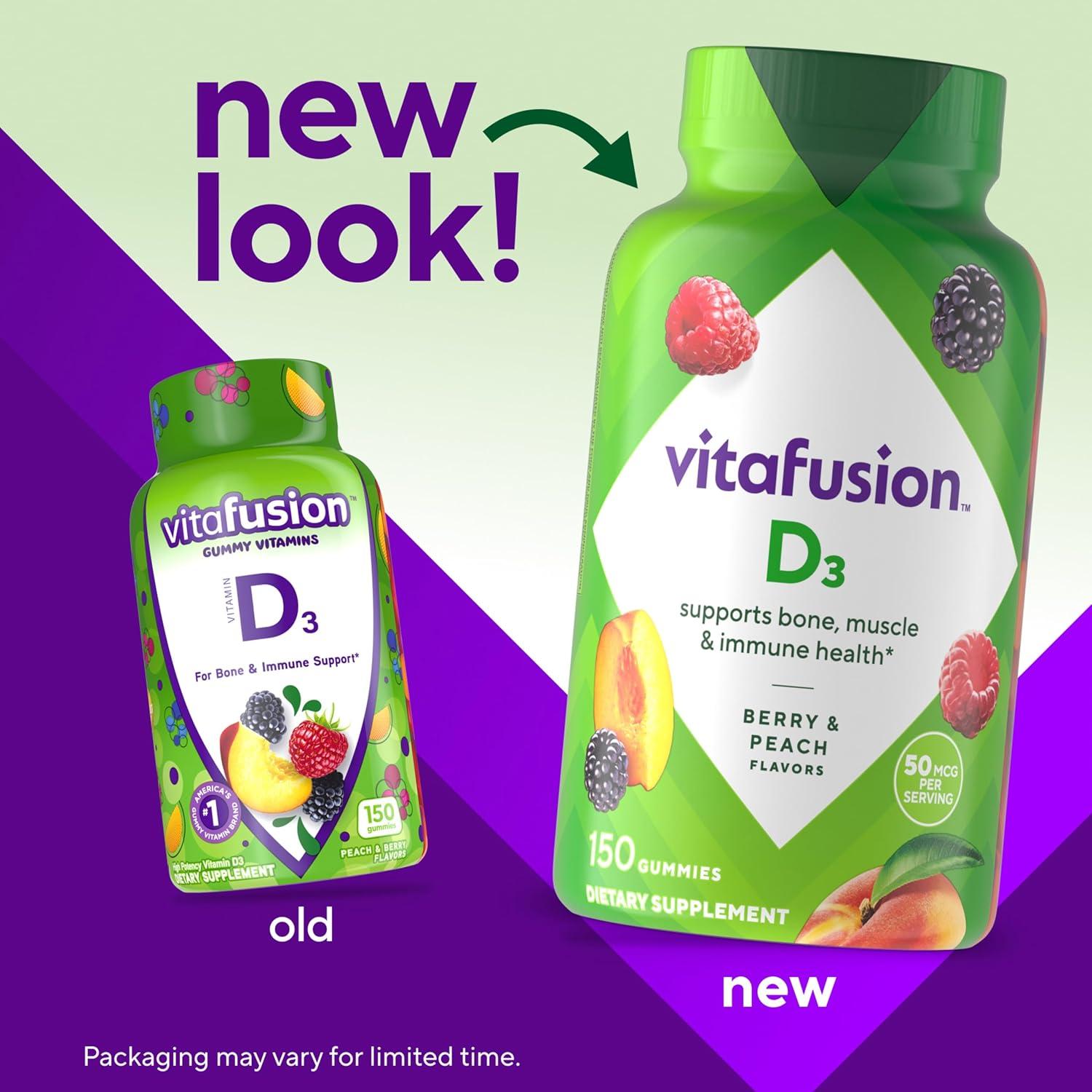 Vitafusion Vitaminas Gummy D3 150 Unidades Sabor Frutas