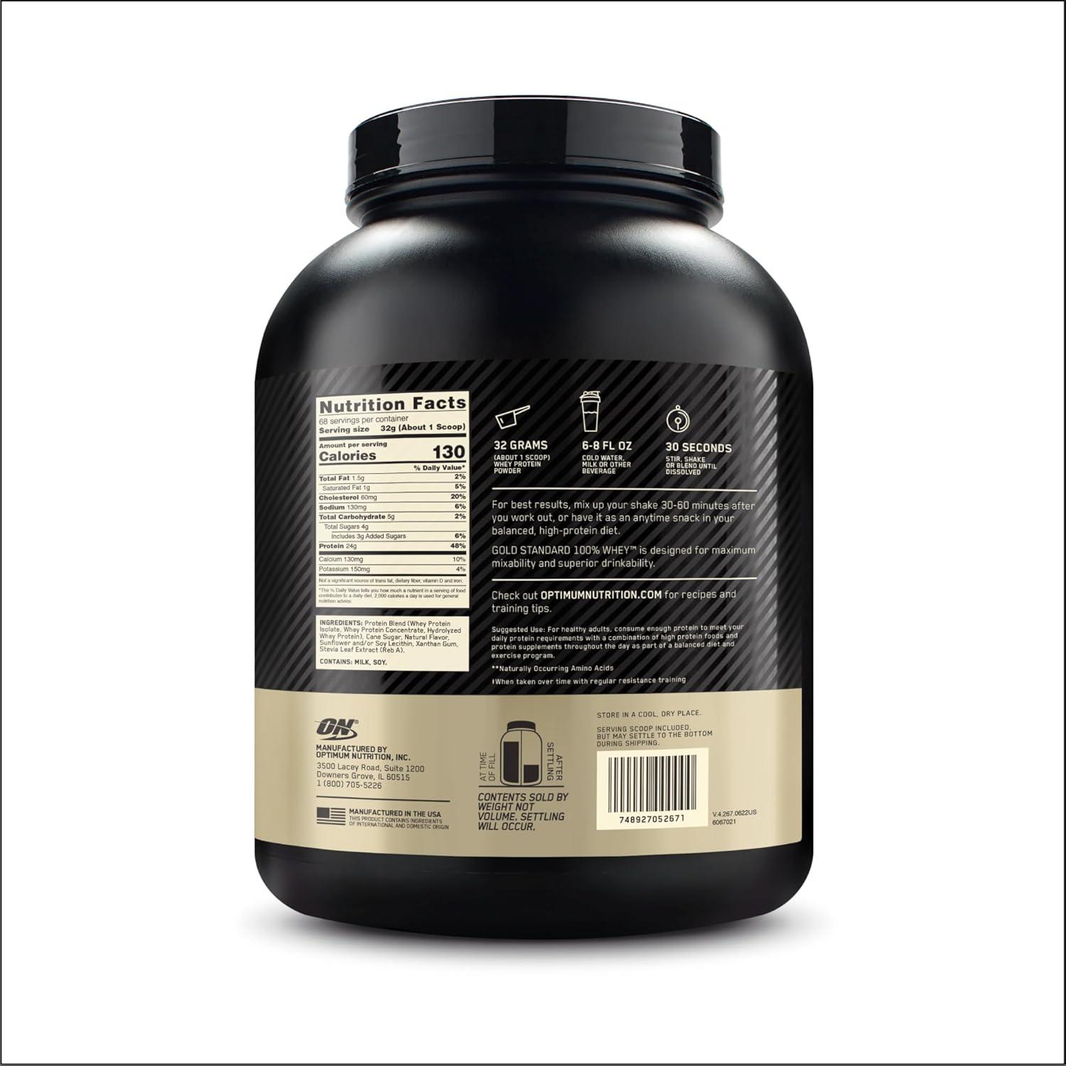 Proteína en Polvo Optimum Nutrition Gold Standard Vainilla 2270g