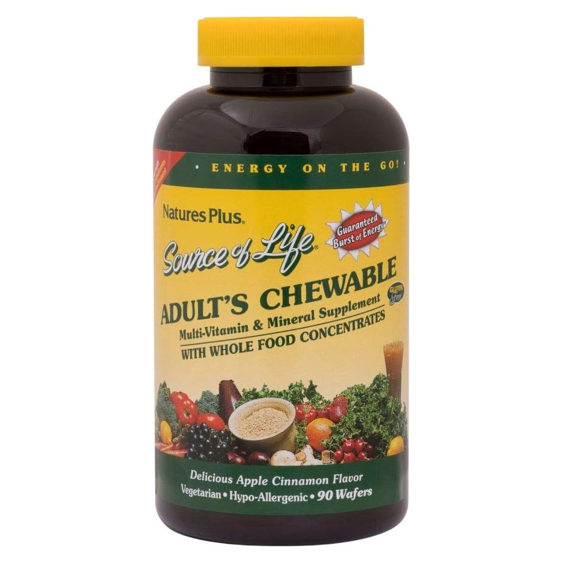 Galletas Masticables Multivitamínicas Natures Plus Manzana Canela - 180 G