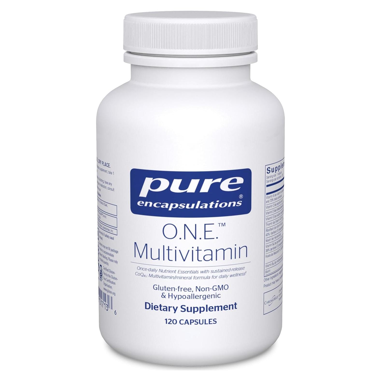 Multivitamina O.N.E. Pure Encapsulations - 120 cápsulas