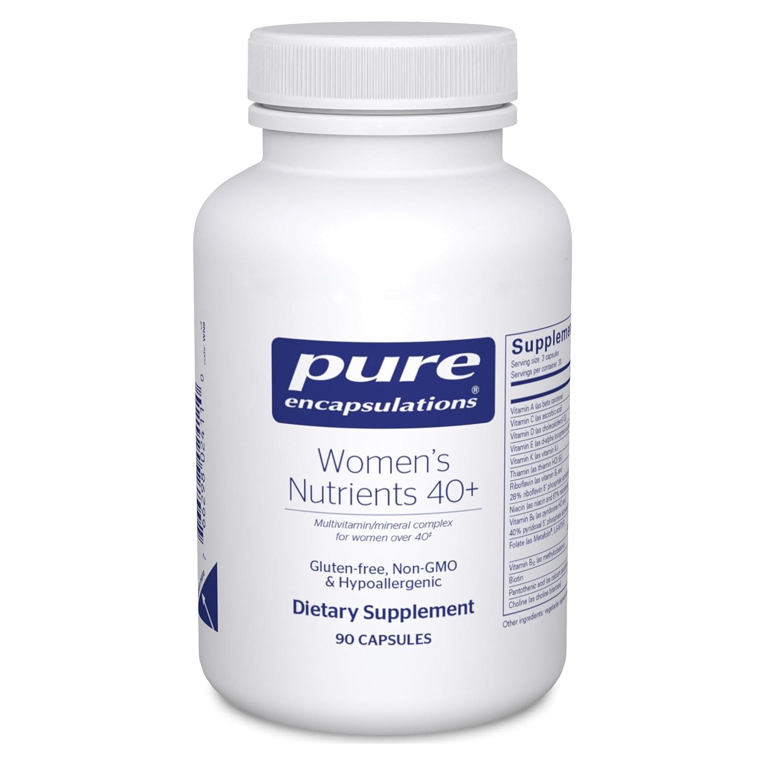 Multivitamínico para Mujeres 40+ Pure Encapsulations 90 Cápsulas