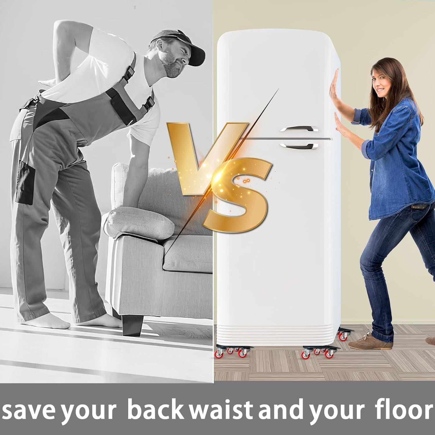 Carretilla para Muebles KAZBFDUB 5 Ruedas 816 kg Rojo