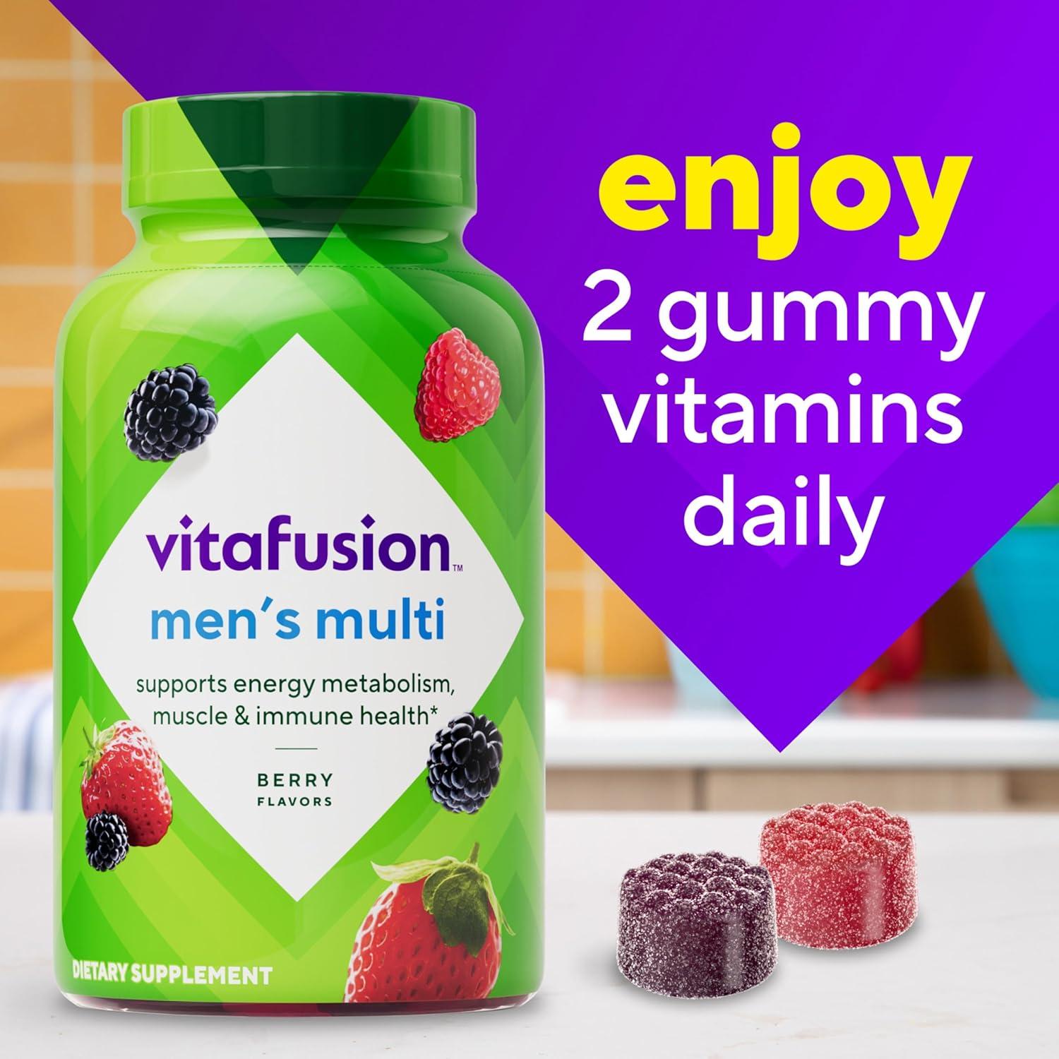 Gomitas Vitafusion para hombres 120 unidades A, C, D, E, B6, B12