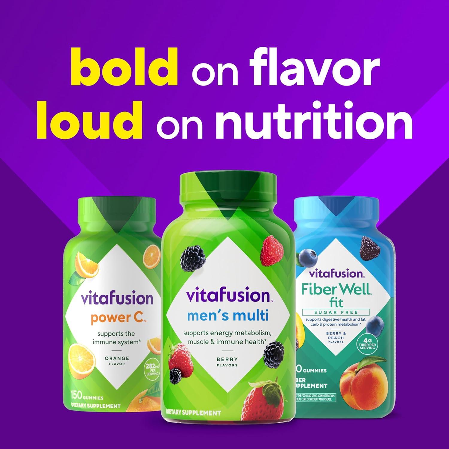 Gomitas Vitafusion para hombres 120 unidades A, C, D, E, B6, B12