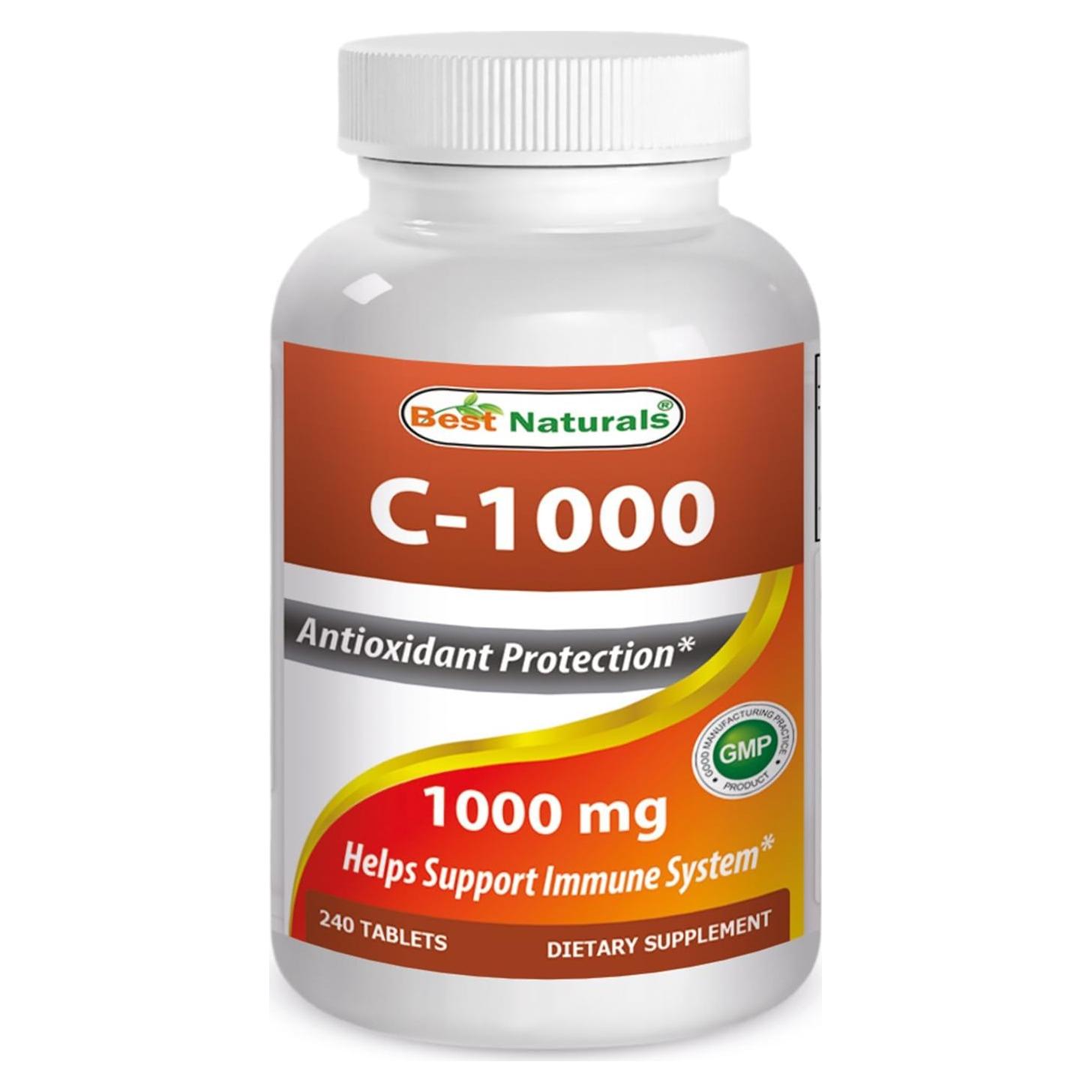 Tabletas de Vitamina C 1000 mg con Rosa Mosqueta - 240 Unidades