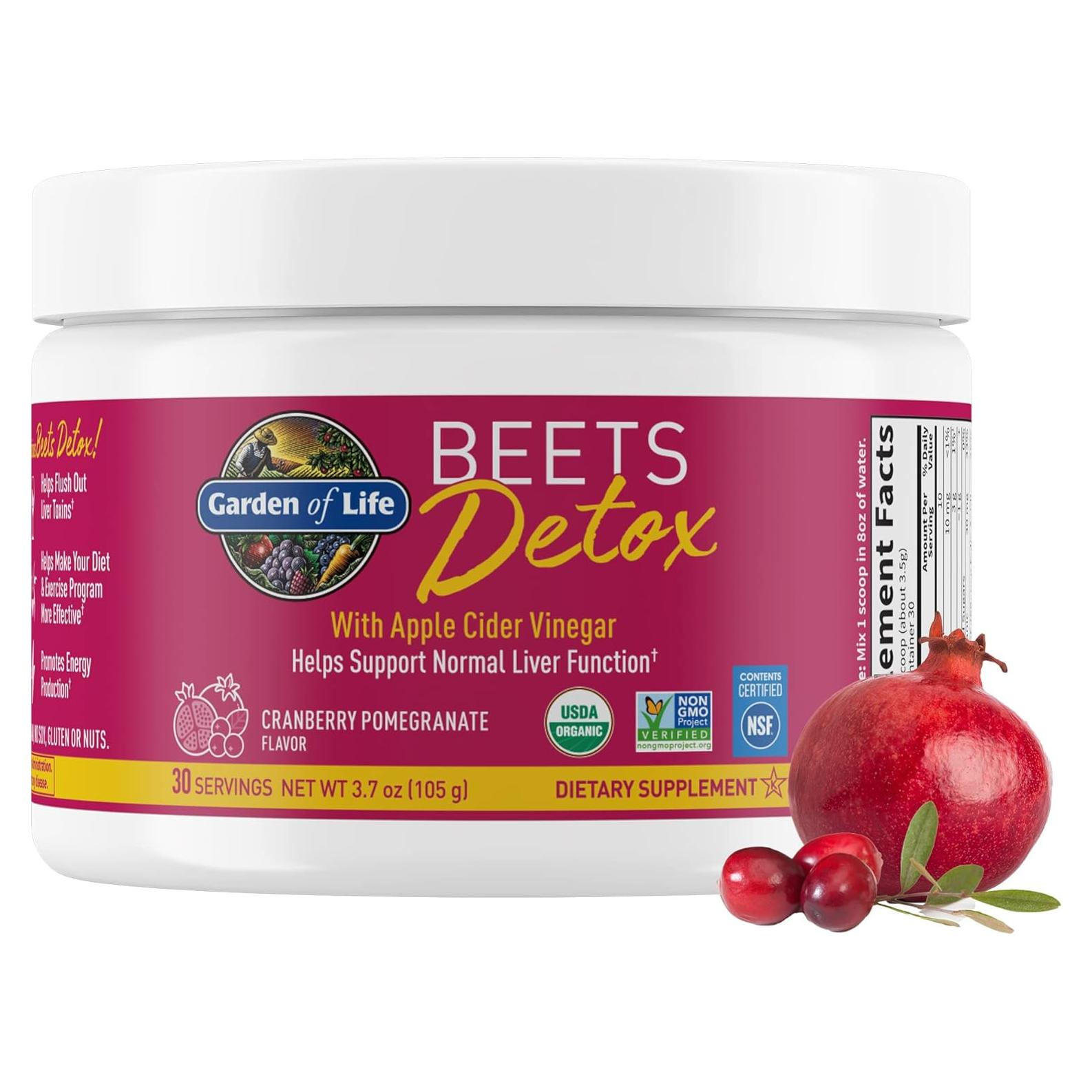 Polvo Desintoxicante de Remolacha Orgánica Garden of Life 85g