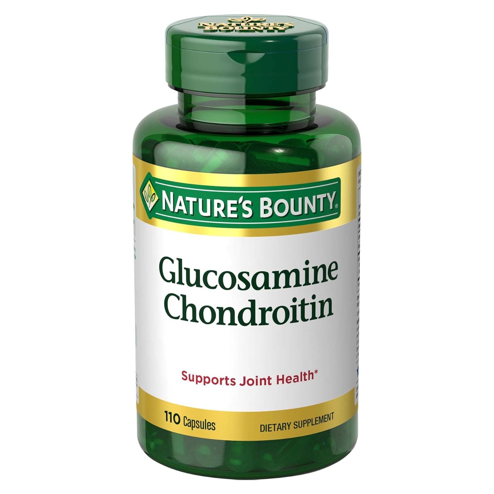 Suplemento de Glucosamina y Condroitina Nature's Bounty 110 Cápsulas