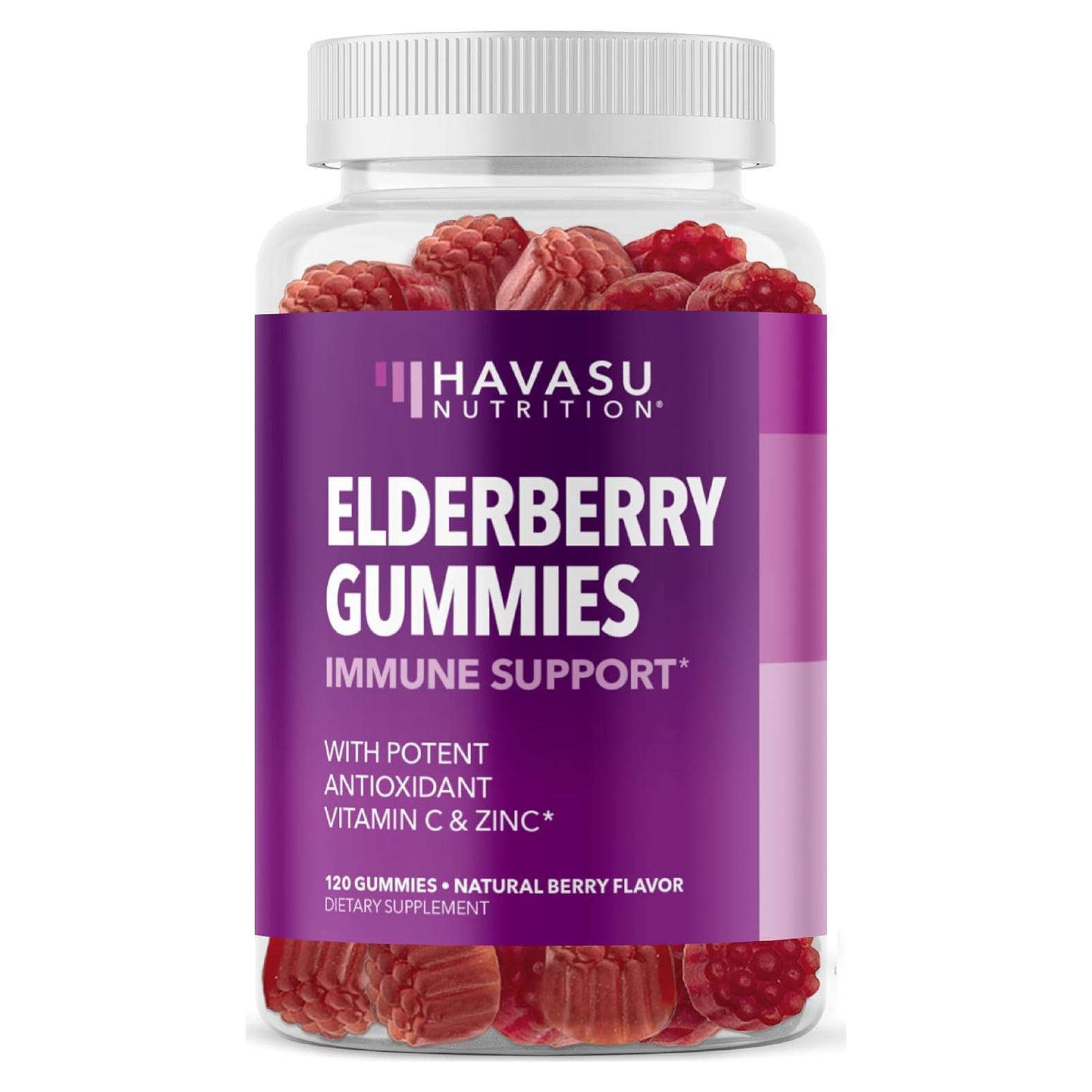 Gomitas de Saúco Havasu Nutrition 120 Unidades Sabor Baya