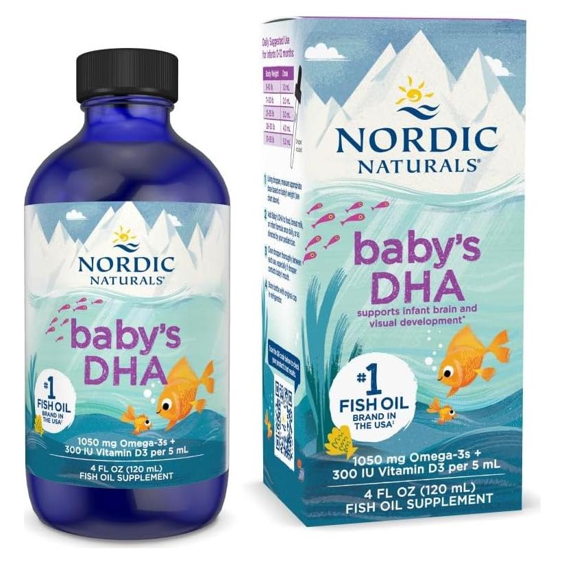 DHA para Bebés Nordic Naturals 118 ml - 1050 mg Omega-3