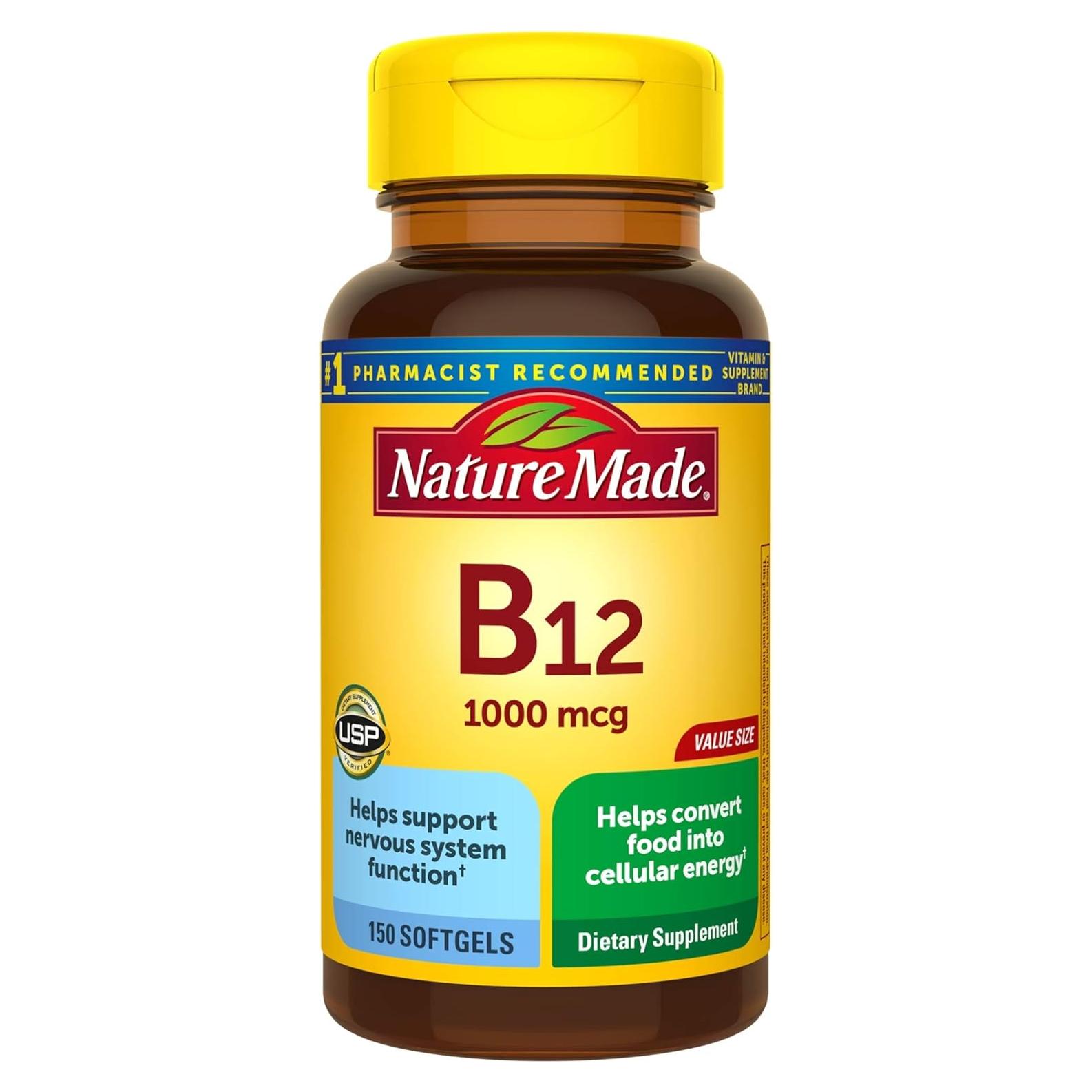 Vitamina B12 1000 mcg Softgels Pharmavite 150 Cápsulas