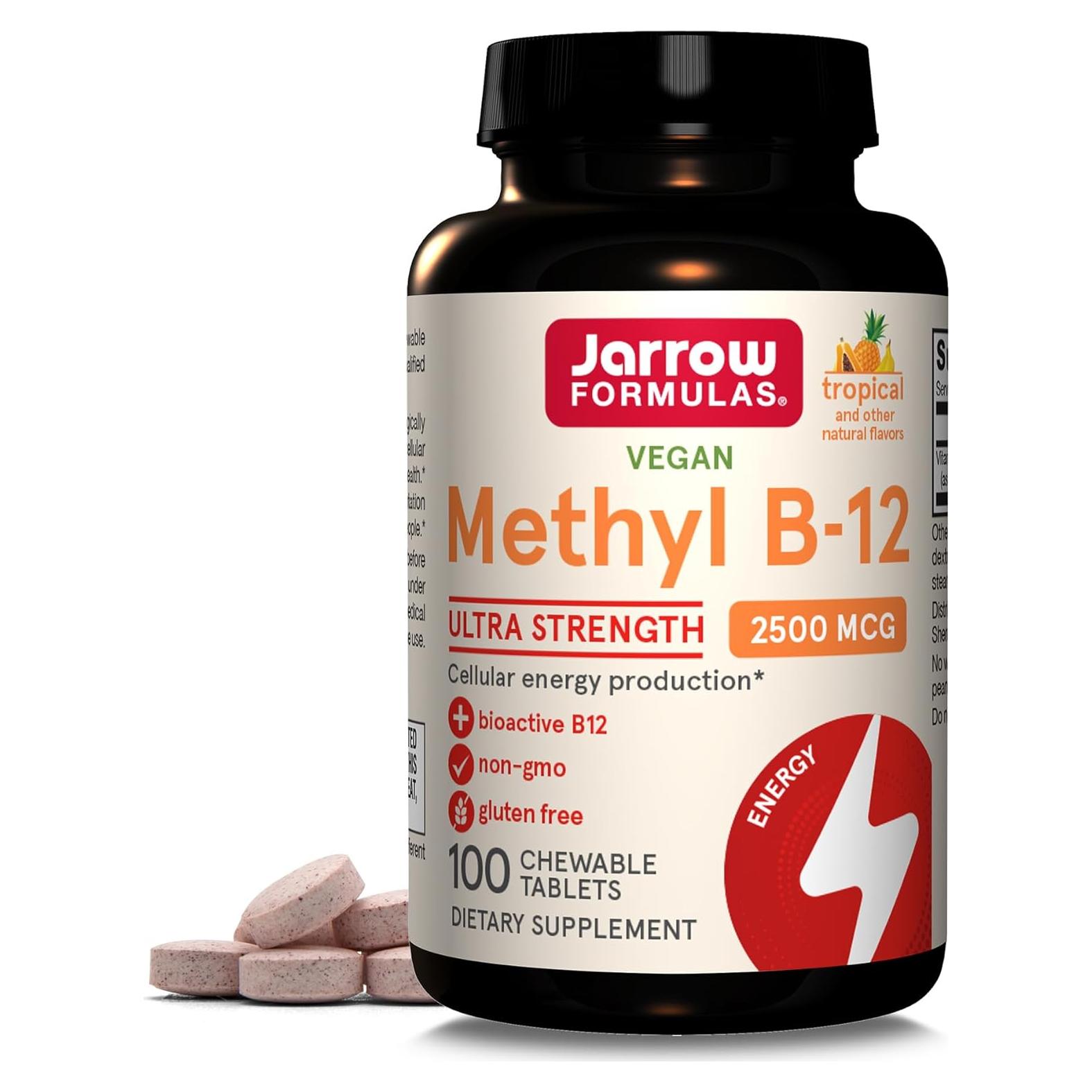 Suplemento Jarrow Formulas Methyl B-12 2500mcg 100 Tabletas