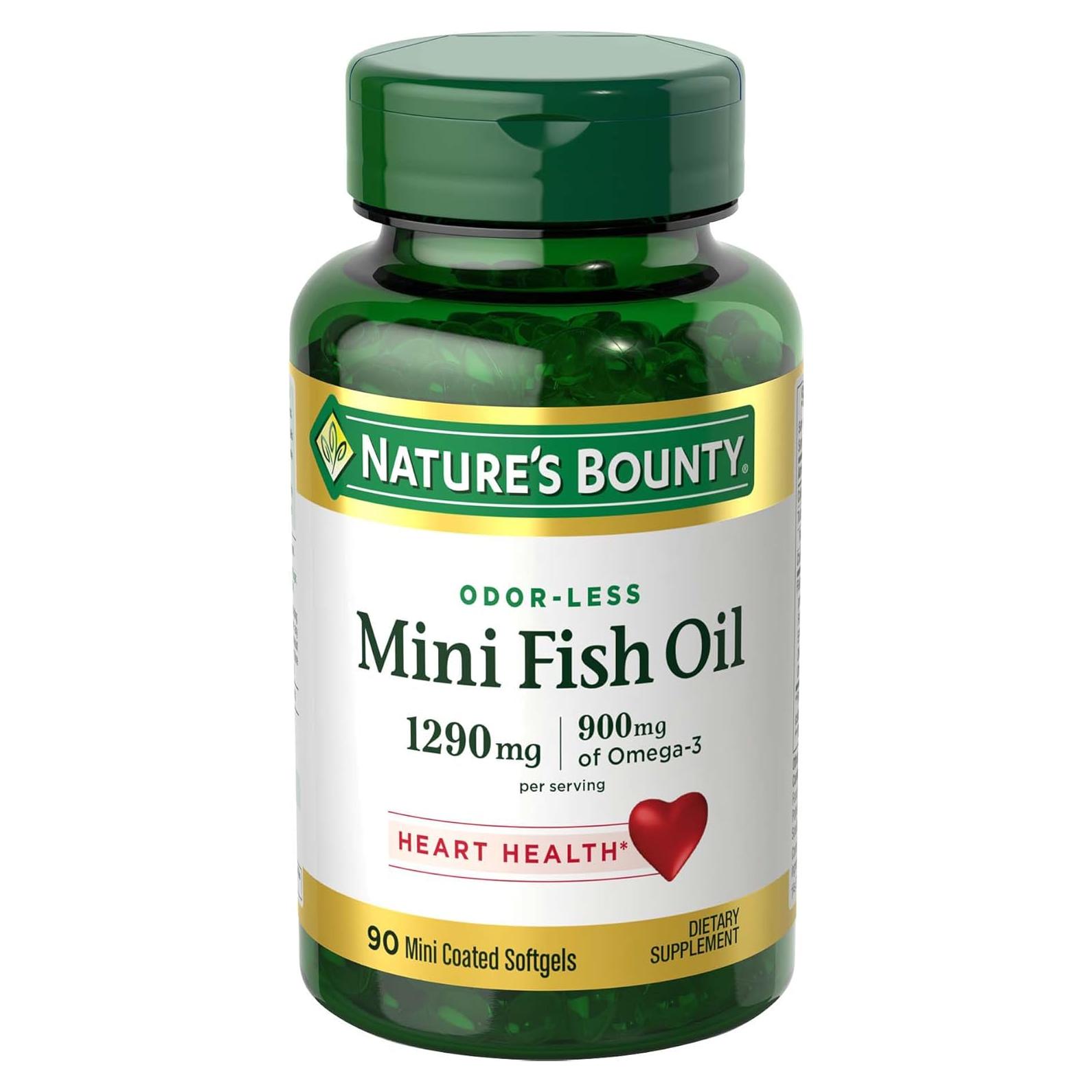 Suplemento Omega 3 Aceite de Pescado Nature's Bounty 90 Gelatinas