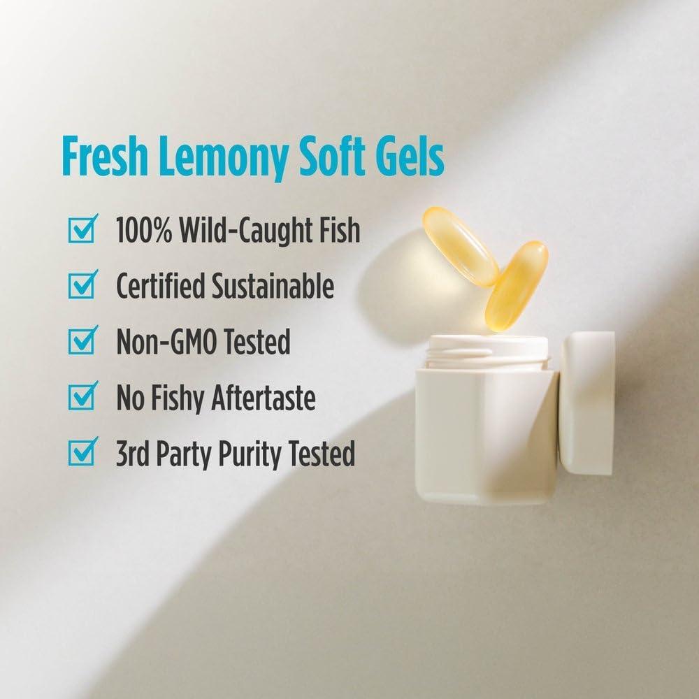 Omega Ultimate Nordic Naturals 210 Geles Blandos Limón 1280 mg Omega-3