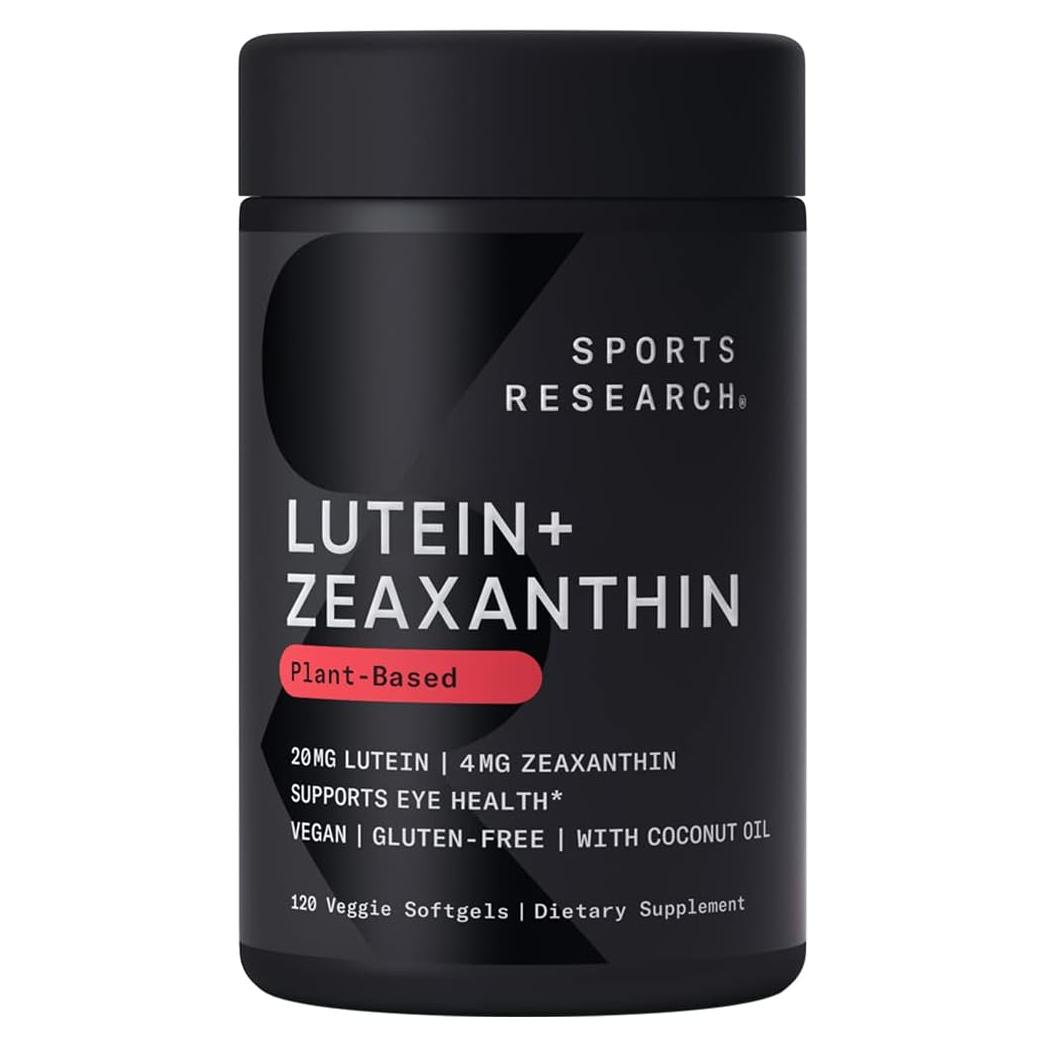 Luteína Vegana + Zeaxantina 20mg con Aceite de Coco - 120 Cápsulas