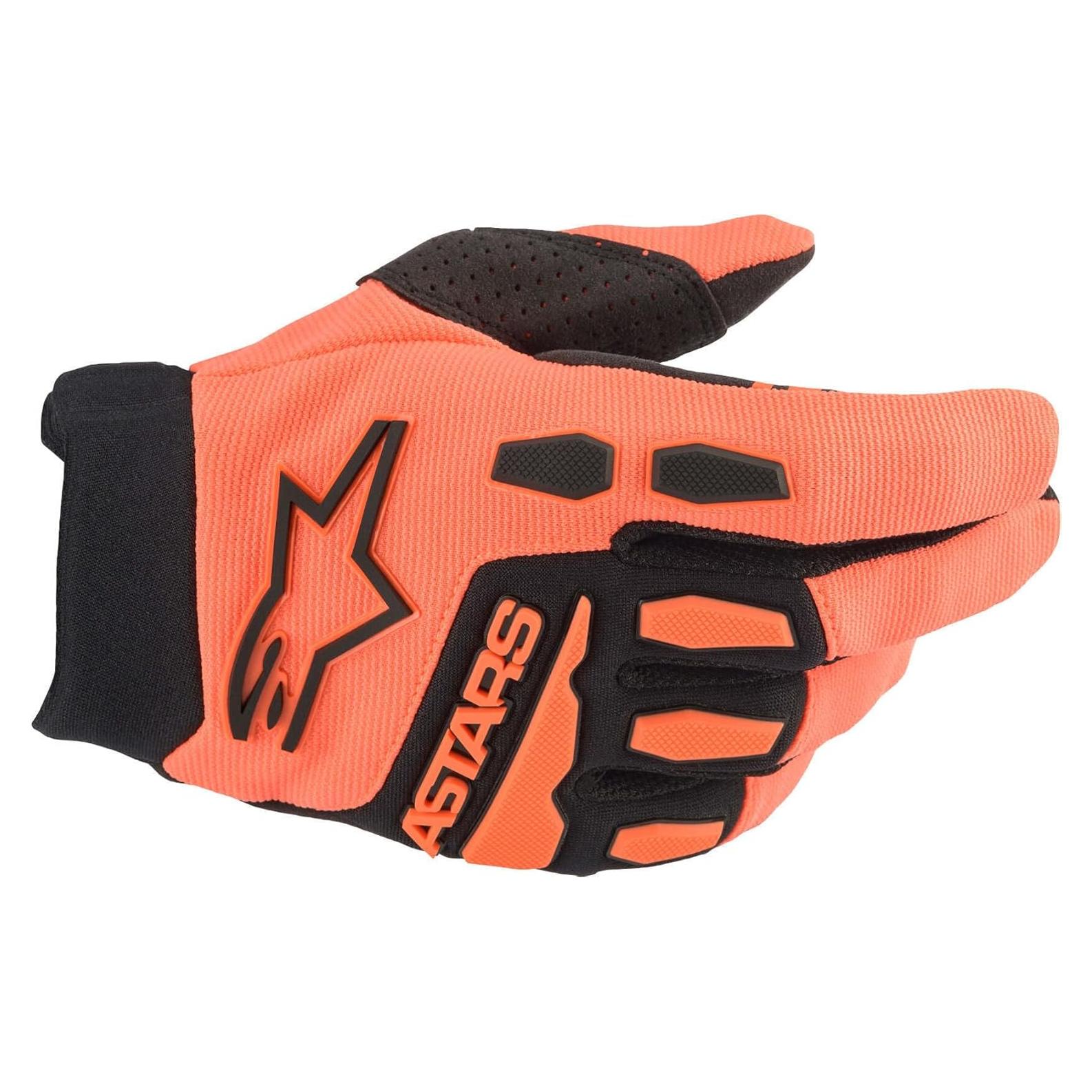 Guantes Alpinestars Full Bore Joven Pequeño Naranja/Negro