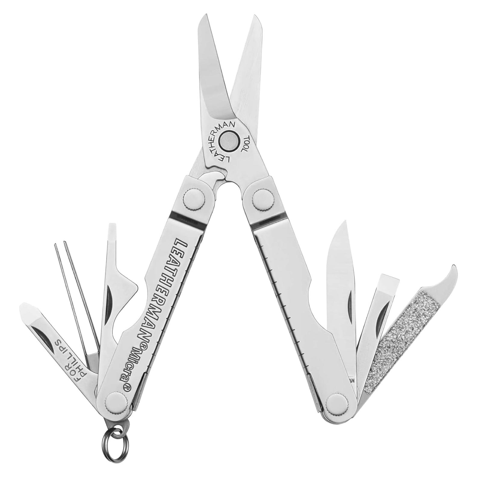 Multi-herramienta LEATHERMAN Micra 10 en 1 Acero Inoxidable