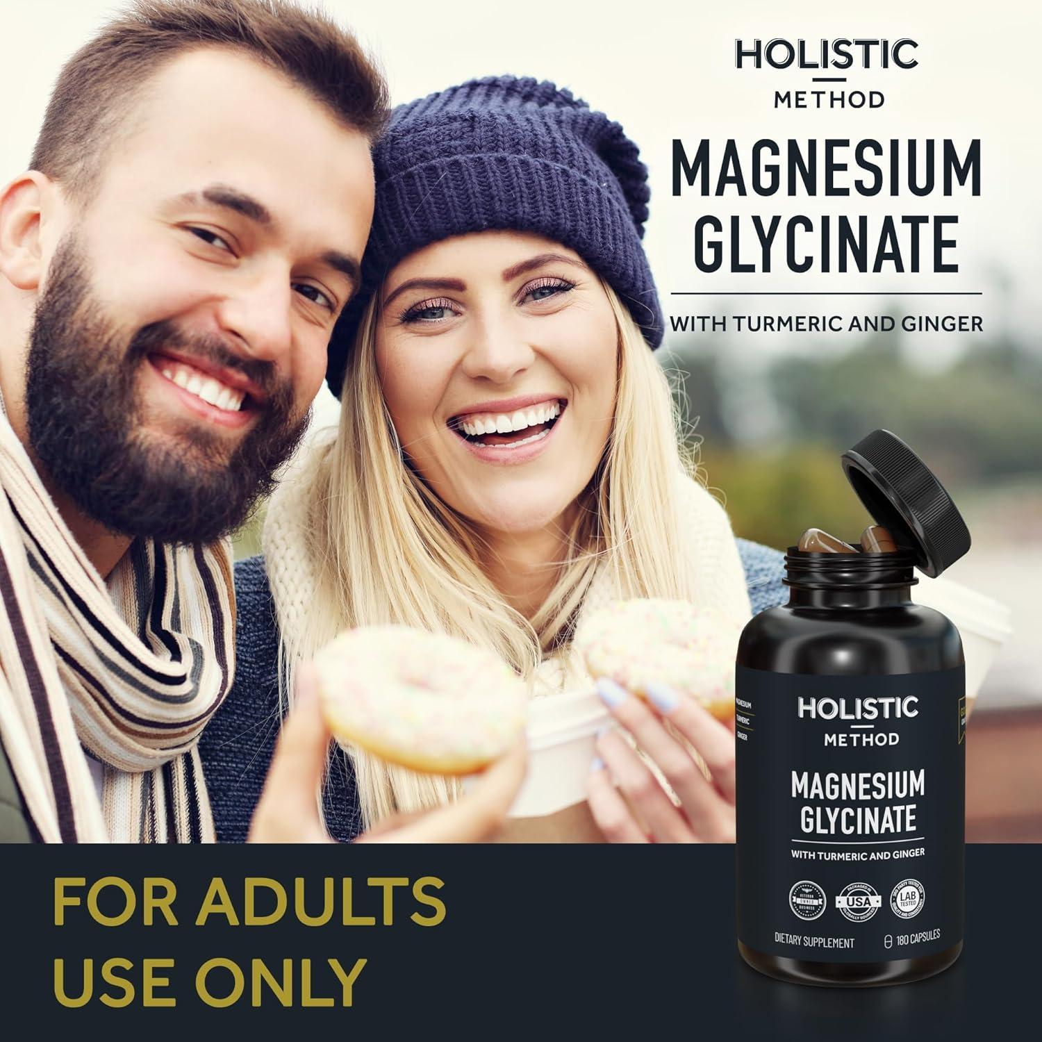 Cápsulas de Glicinato de Magnesio Método Holístico 180 Unidades