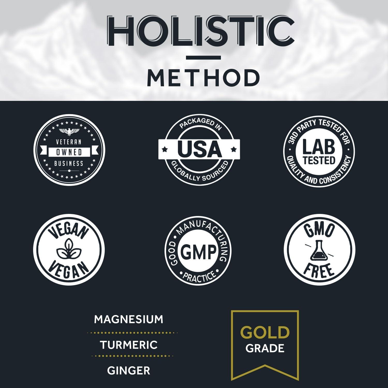 Cápsulas de Glicinato de Magnesio Método Holístico 180 Unidades
