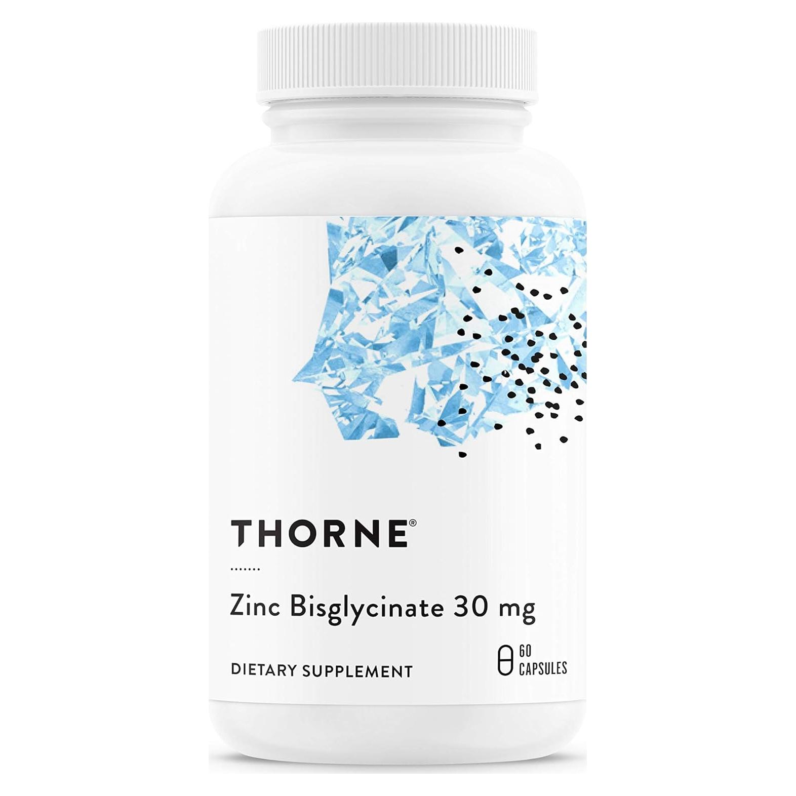 Bisglicinato de Zinc Thorne 30mg - 60 Cápsulas Absorbibles