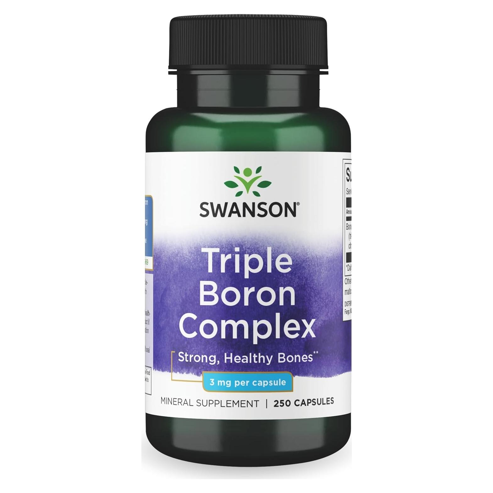 Complejo de Boro Triple Swanson - 250 Cápsulas - Salud Ósea