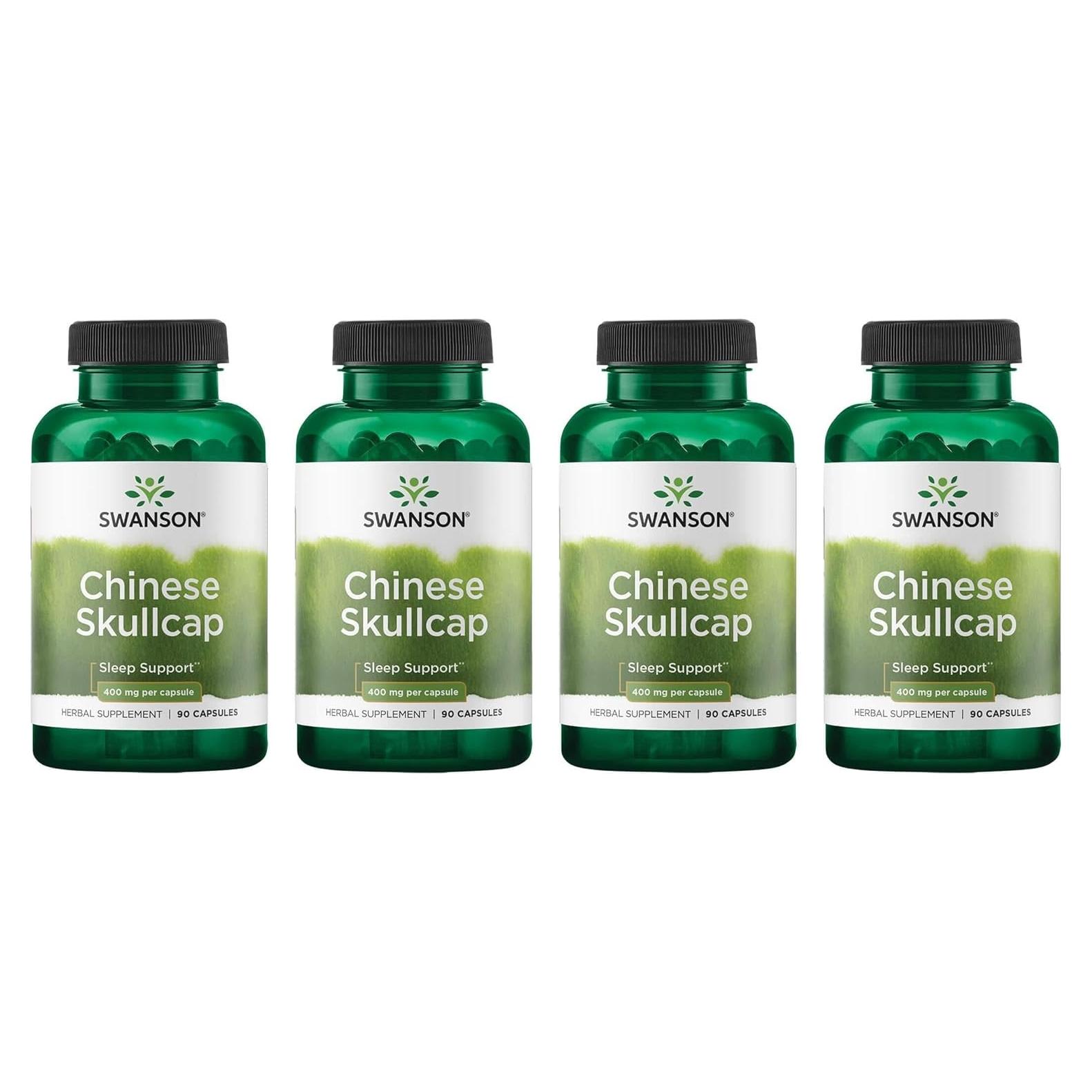 Suplemento Herbal Swanson Escutelaria China 90 Cápsulas 400mg