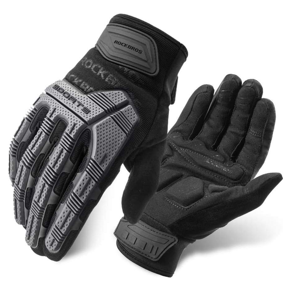 Guantes de Ciclismo ROCKBROS con Protección y Gel Negro