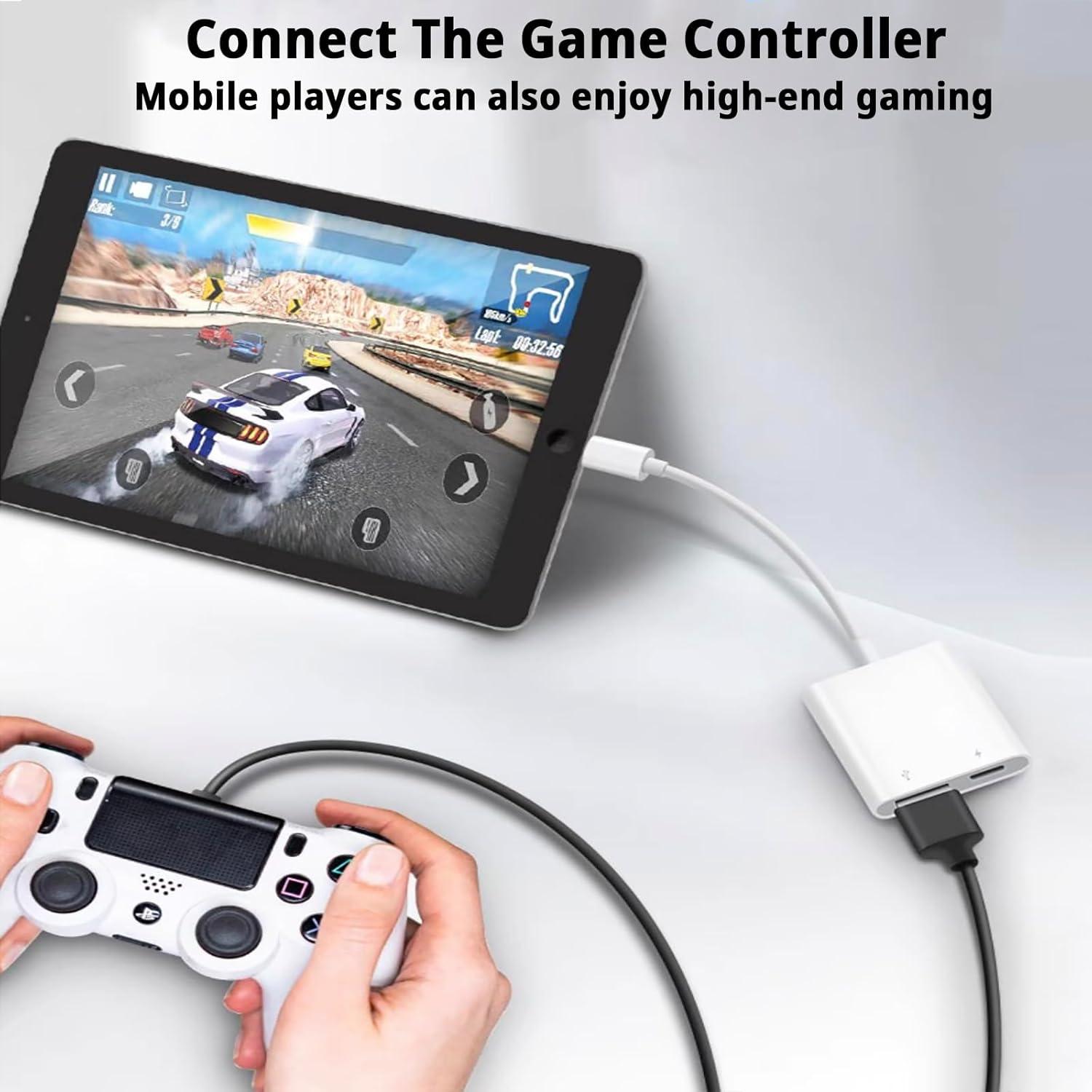 Adaptador de Cámara Lightning a USB Untvie con Carga