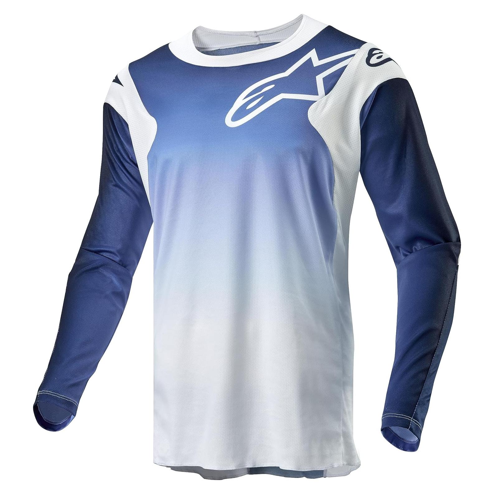 Jersey Racer Alpinestars XL Blanco/Navy/Azul Claro