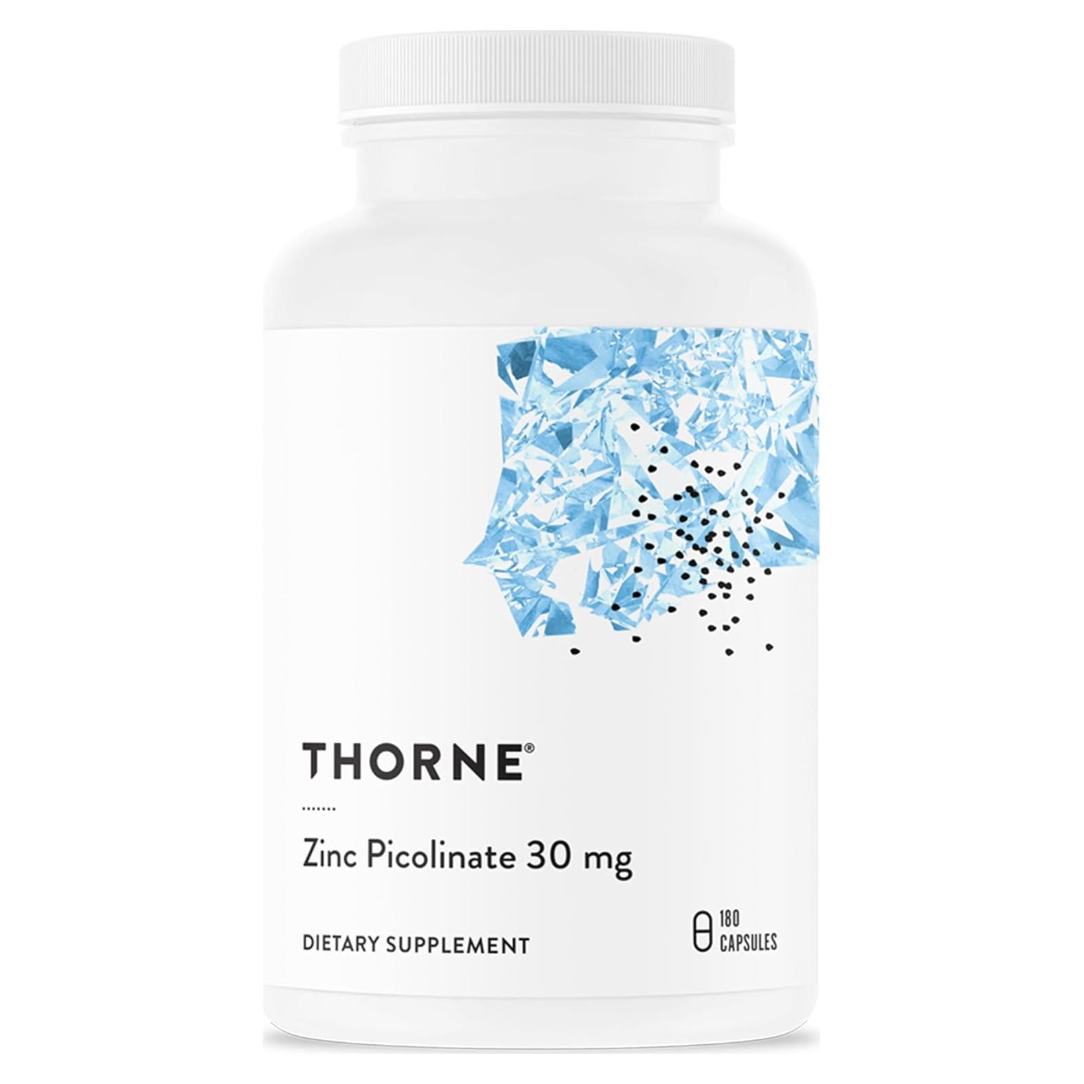 Suplemento de Zinc Picolinato Thorne 30 mg - 180 Cápsulas