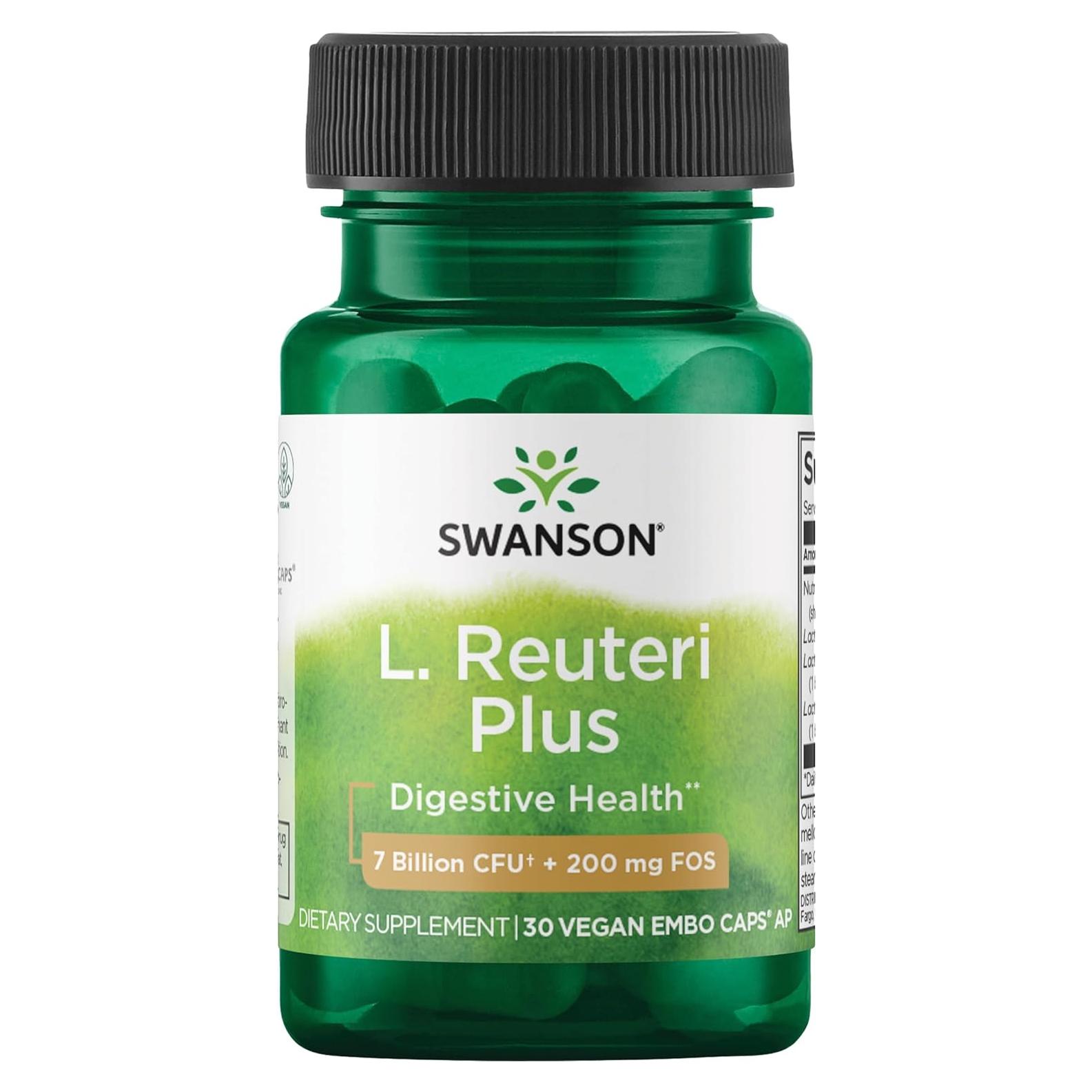 Swanson Probiotico L. Reuteri Plus 30 Cápsulas Vegetales