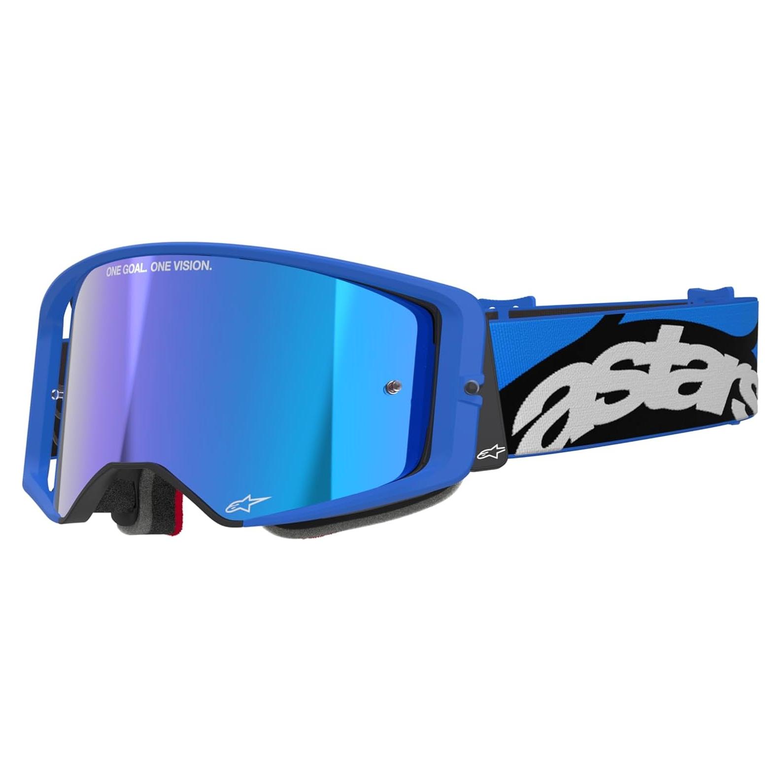 Gafas Alpinestars Supertech Stream Off Road Azul Espejo