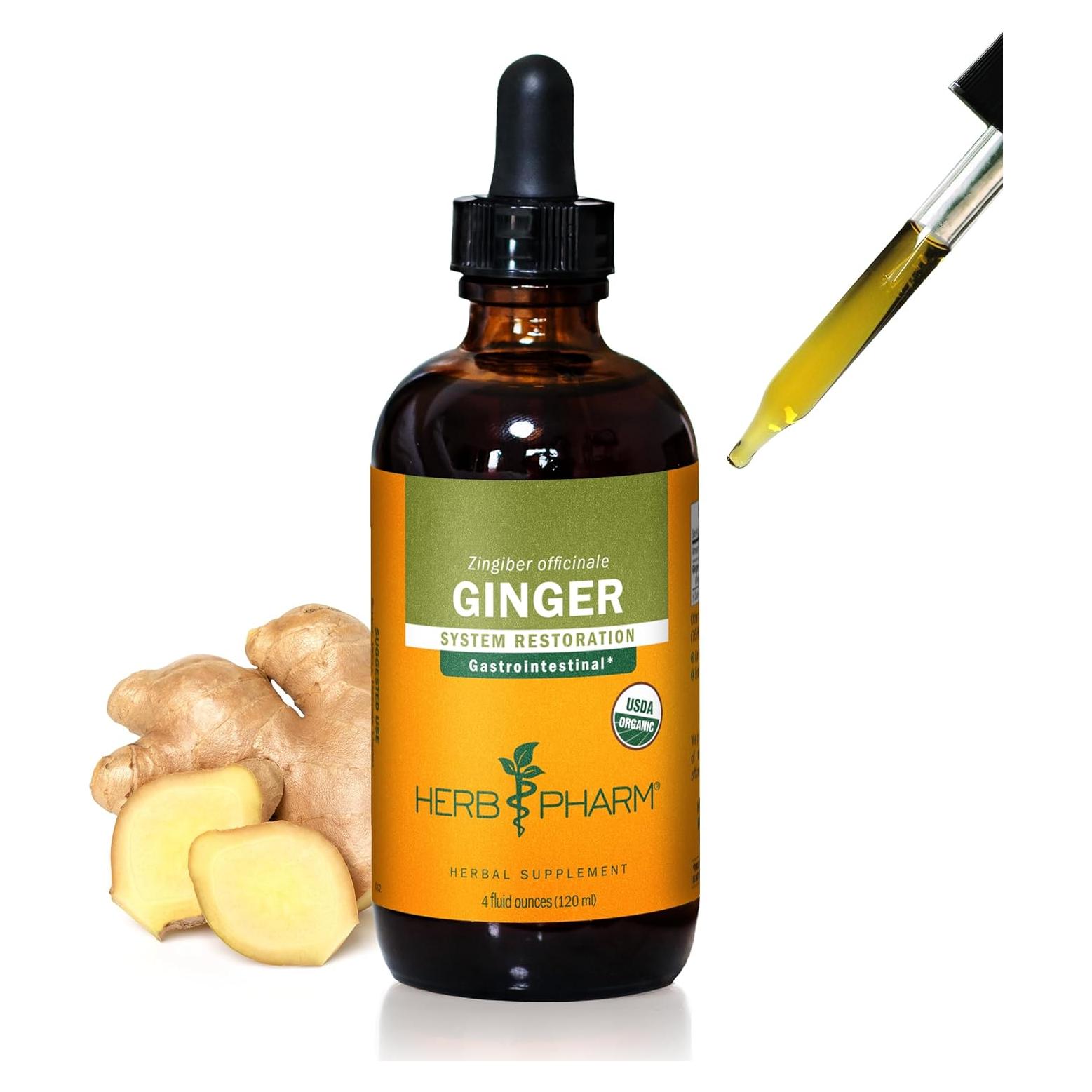 Extracto de Jengibre Orgánico Herb Pharm 118 ml - Suplemento Digestivo